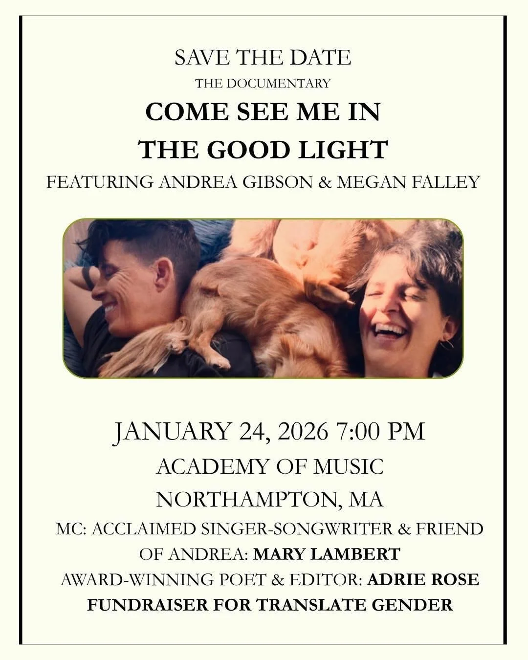 Screening of “"Come See Me in the Good Light” Screening fundraiser