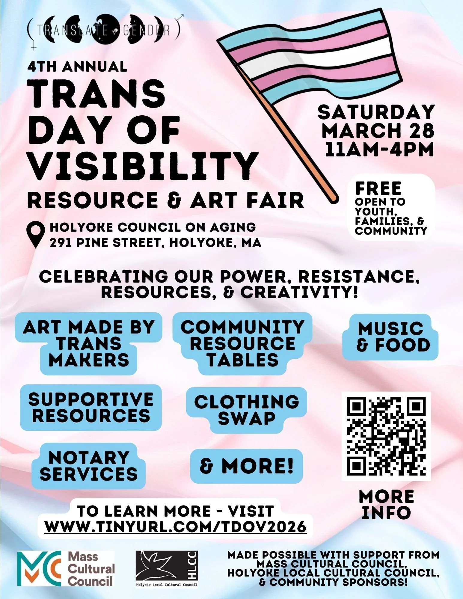 4th Annual Western MA - Trans Day of Visibility Resource &amp; Art Fair