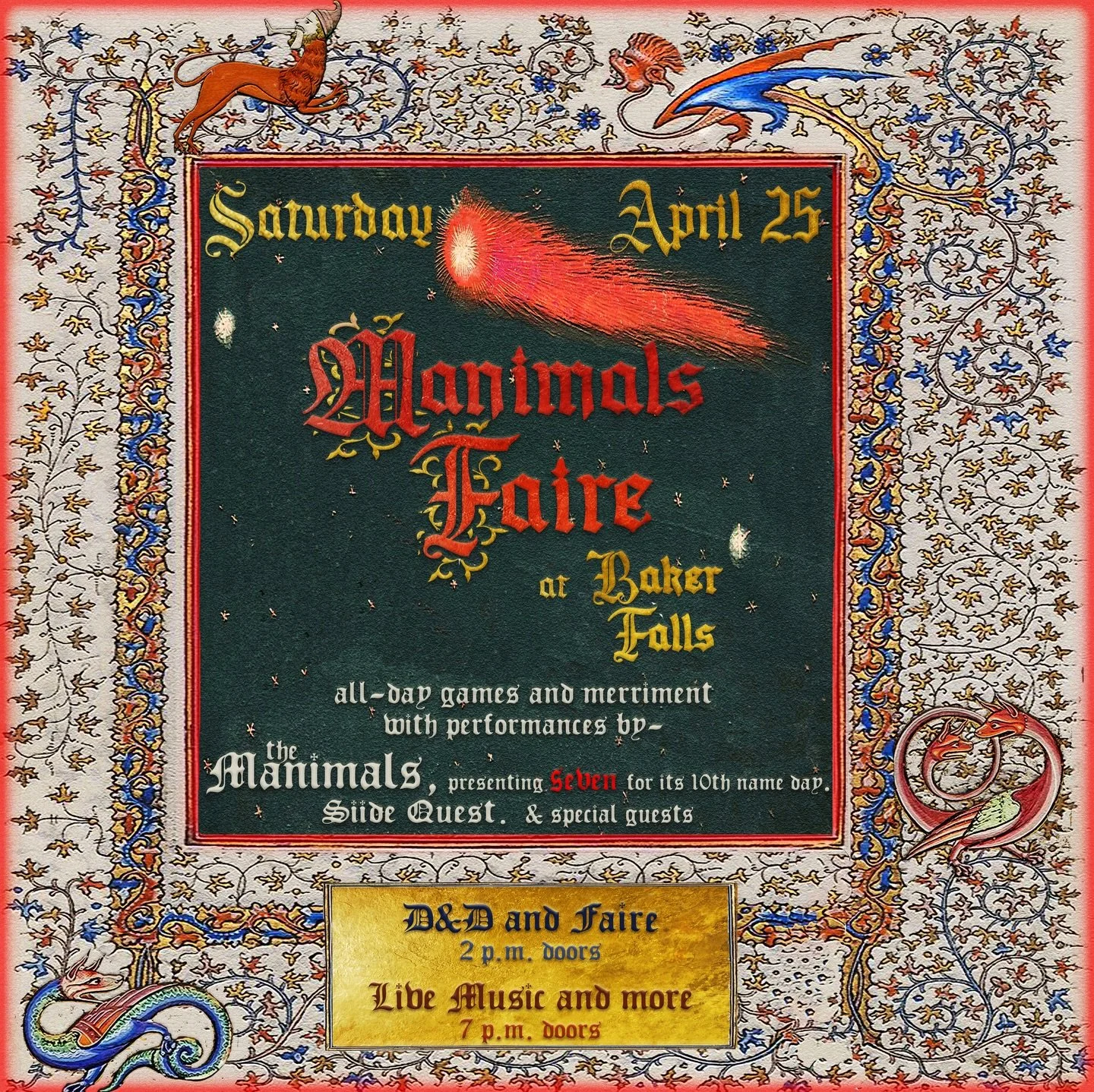 HEAR YE HEAR YE 🎟️🎟️🎟️ TICKETS ARE ON SALE NOW!
⚔️ in celebration of the 10th anniversary of our Game of Thrones rocknroll concept album SEVEN, we are hosting an epic day of gaming, drinking, dress-up, and dancing!
⚔️at 3pm, @bakerfalls transforms