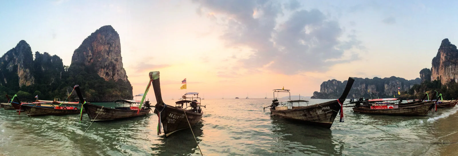 Longboats on Railay West