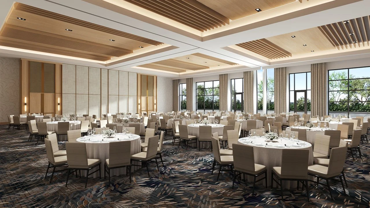 Rendering of the Ballroom of the Marriott Downtown Frederick at Carroll Creek.
