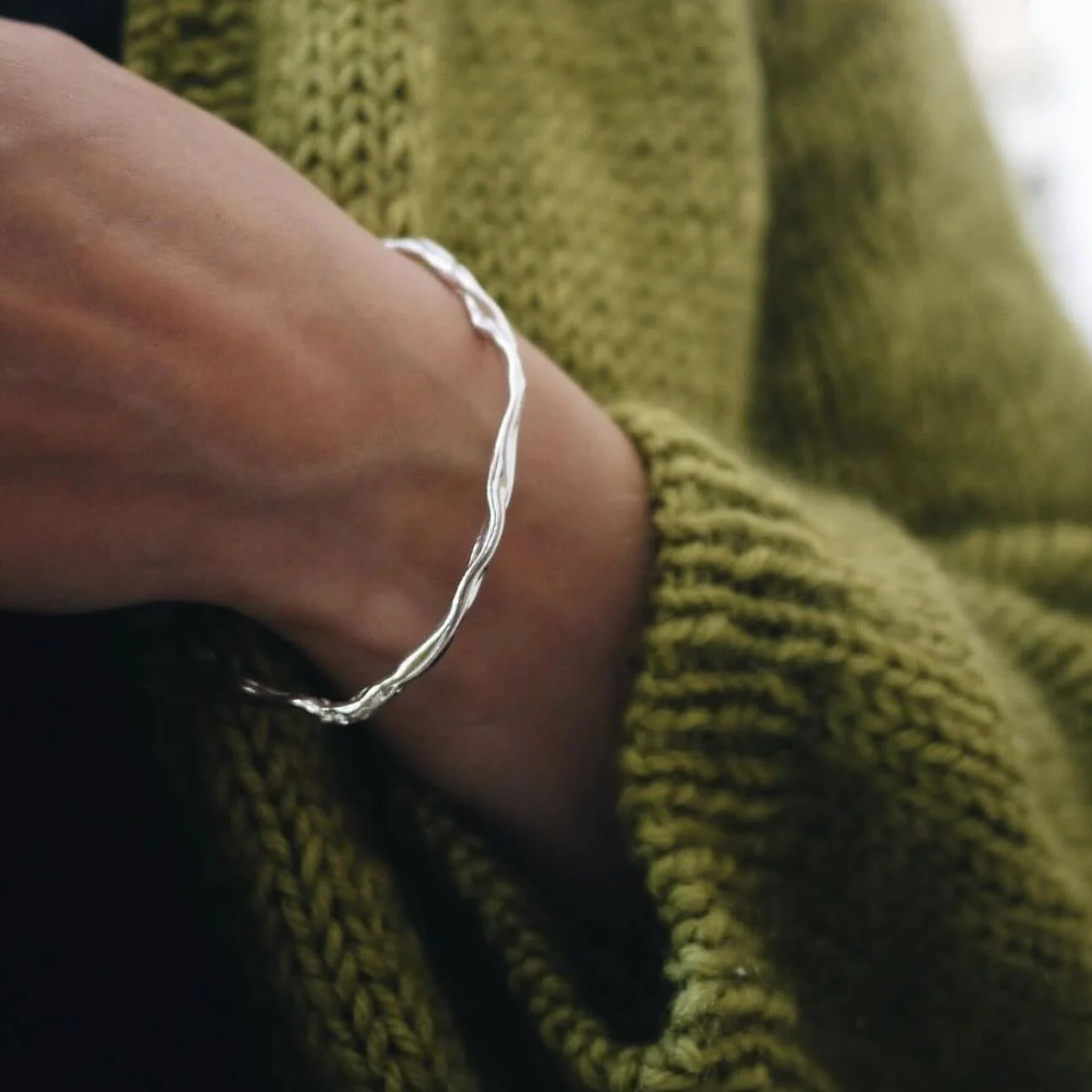 I&rsquo;m taking pre-orders for my Twisted Bangle. 

During Hampshire Open Studios, I took some orders for this piece, and I&rsquo;m opening up the same batch for anyone else who would like one.

Each bangle is cast in recycled silver, with a subtle 