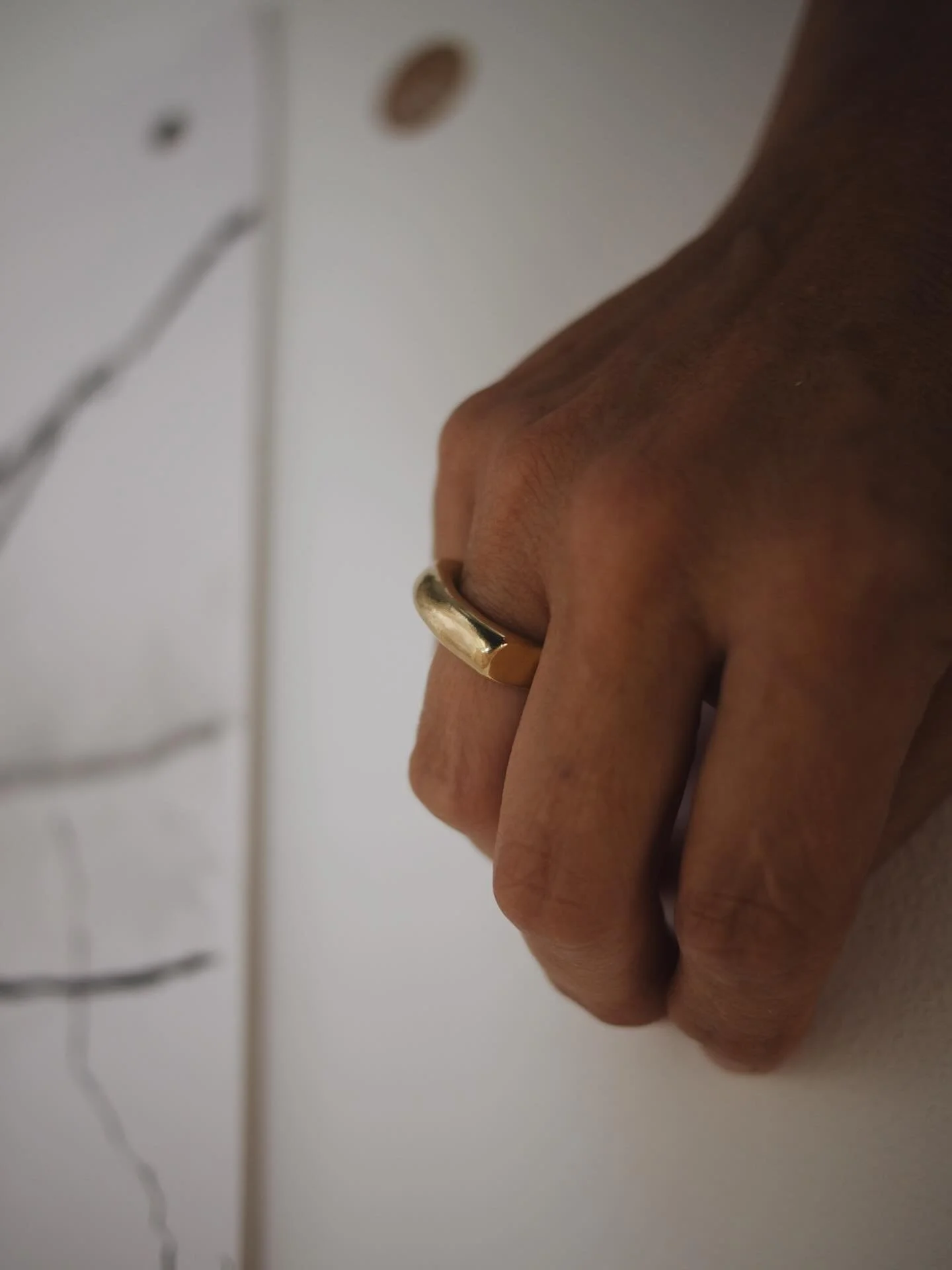 ✨ A story of heritage, craft, and modern design ✨

This very special commission was created in 18ct recycled heirloom gold, carefully remodelled into a contemporary minimal ring.

Designed with comfort and everyday wear in mind, it&rsquo;s a piece th