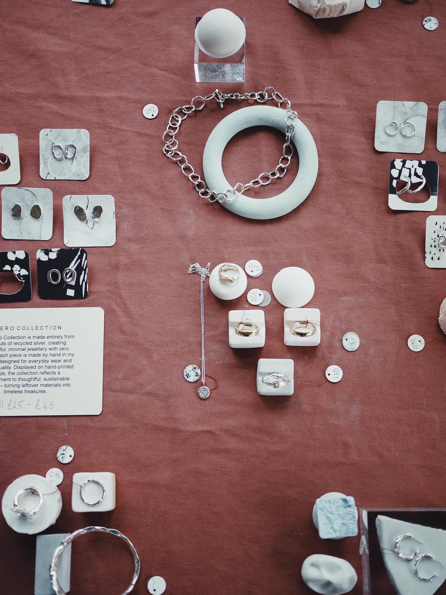 Preparations in full swing for @farnhammaltingscraft Festival of Crafts. 

This weekend 11th/12th October 2025

I&rsquo;ve re-stocked the Zero Collection, rings in multiple sizes, bangles, hoops, new dangly earrings and necklaces. 

If you have a bes