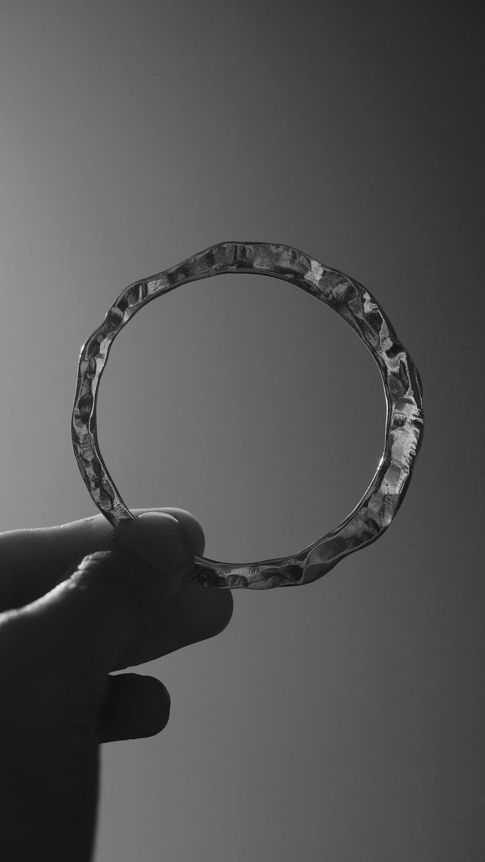 Slice Bangle in Silver