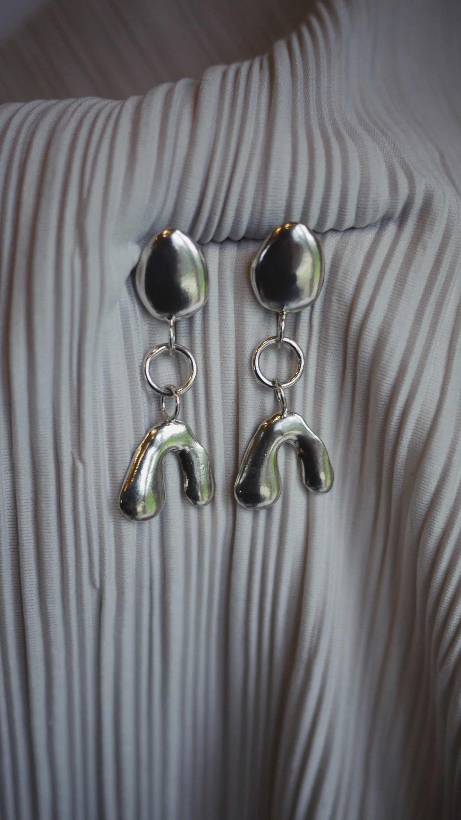 Marsh Earrings in Silver