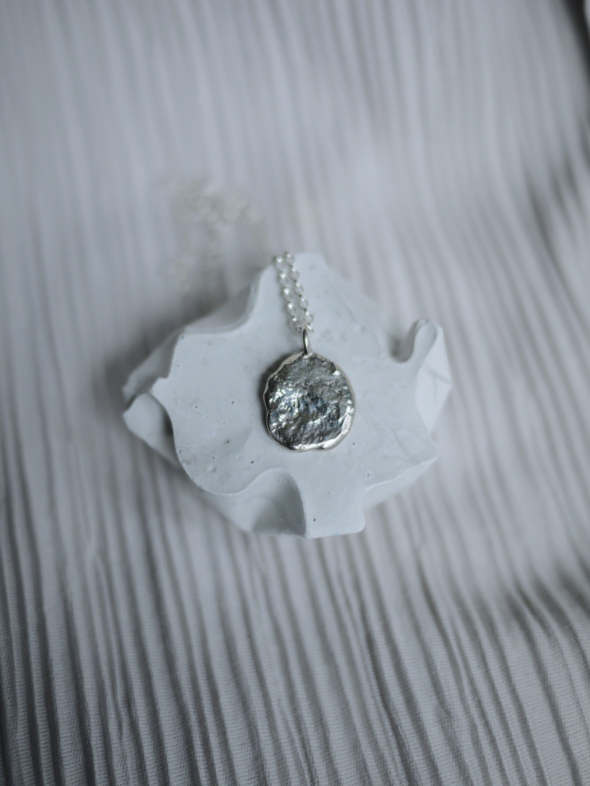 Molten Necklace in Silver