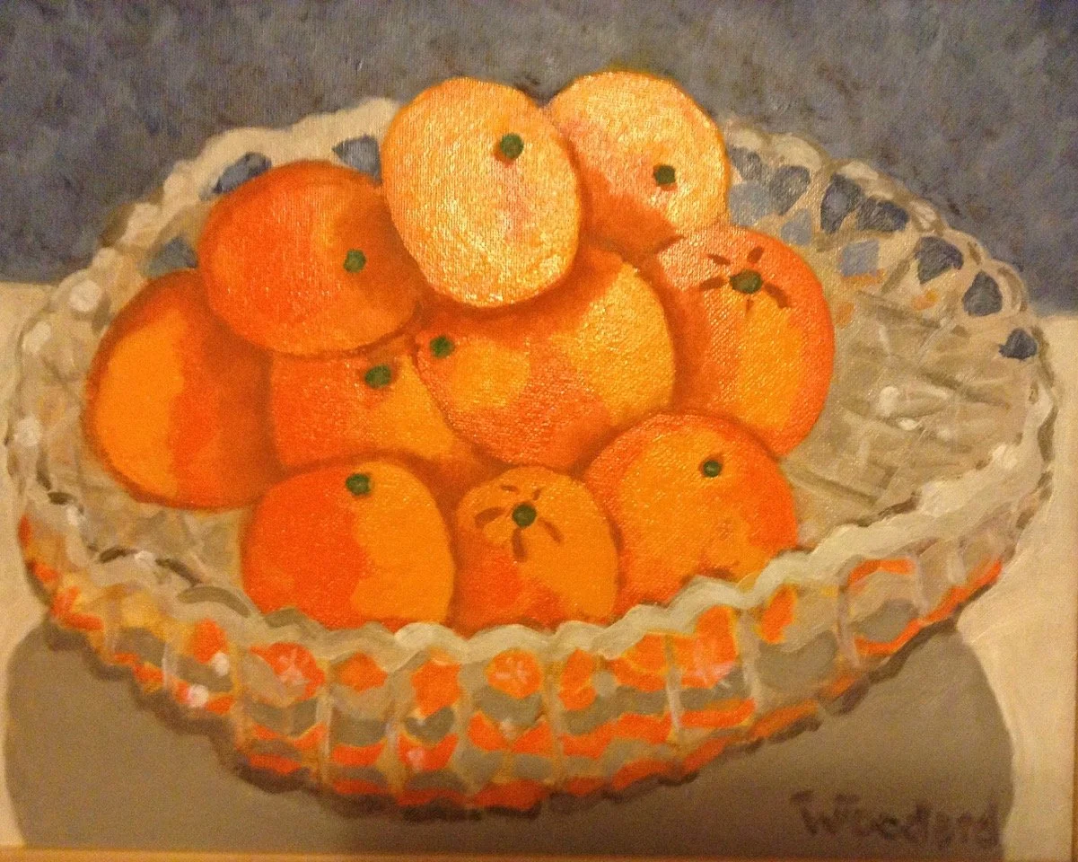 Oranges in Crystal Bowl - SOLD.jpeg