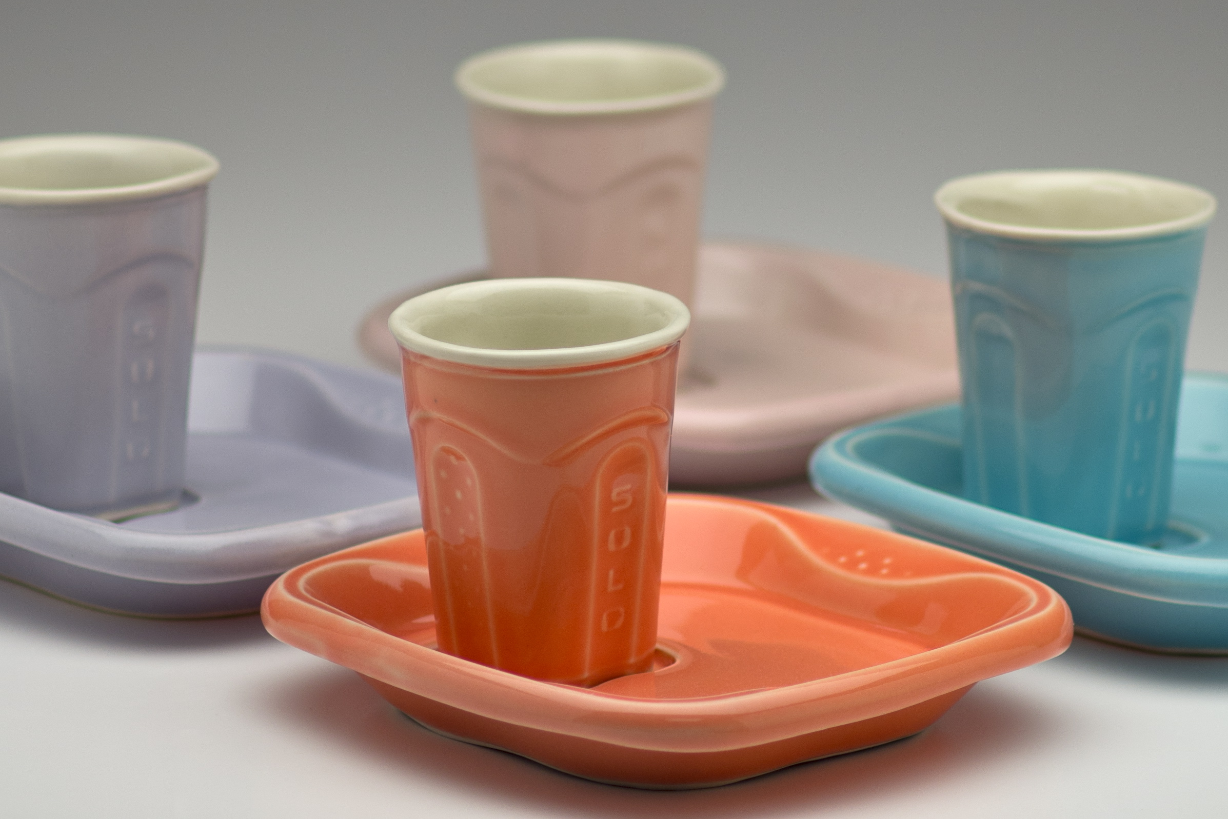 Solo Cup and Saucer Sets, Detail