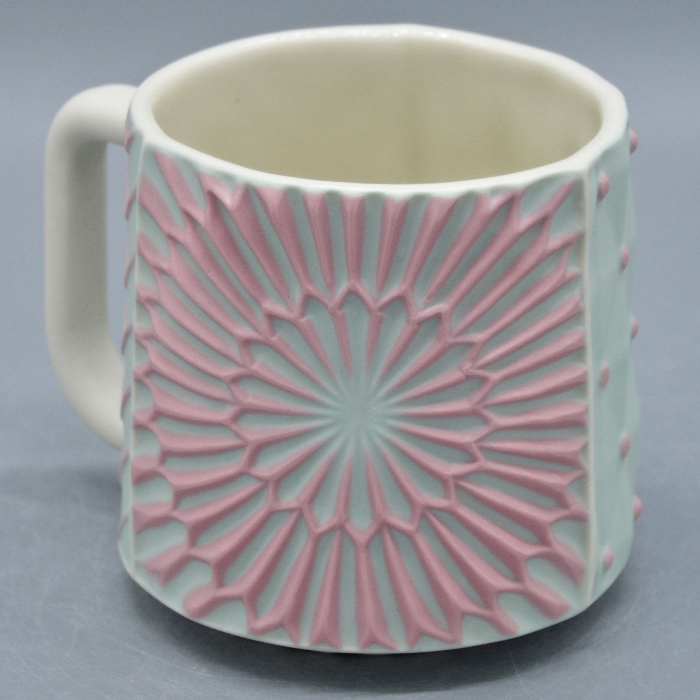 Starburst in Light Turquoise and Pink