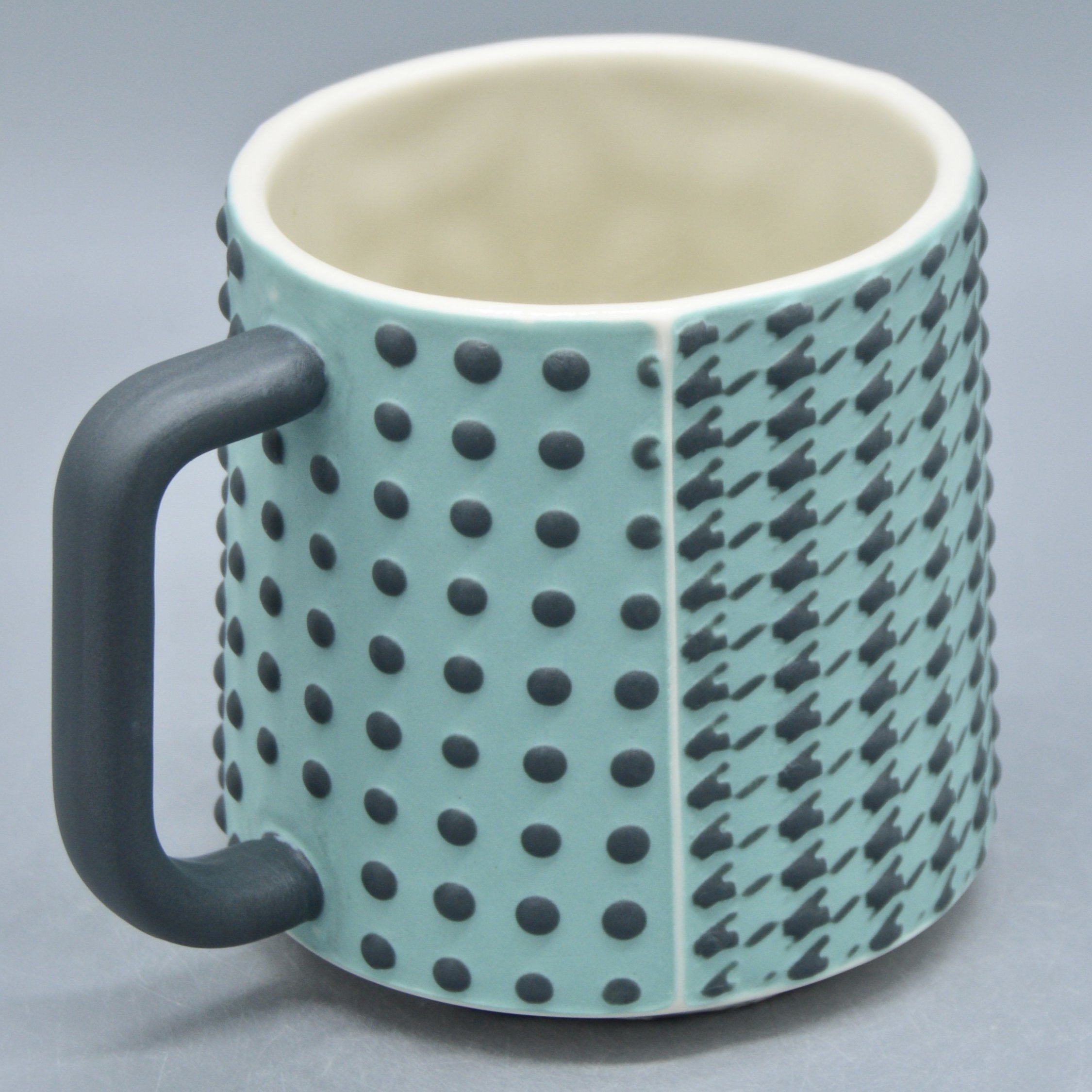 Dots in Turquoise + Dark Grey