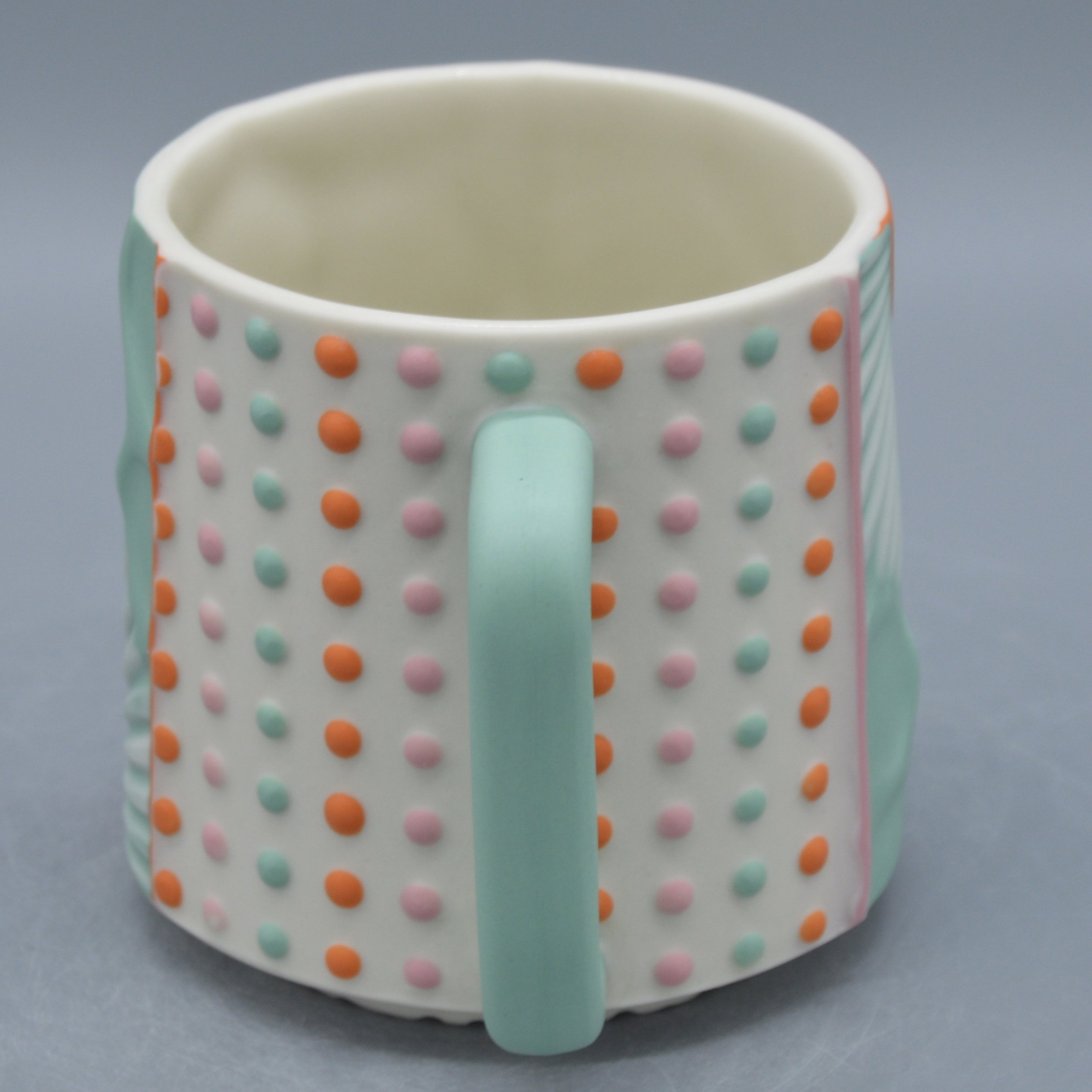 Dots in Orange, Turquoise, Pink