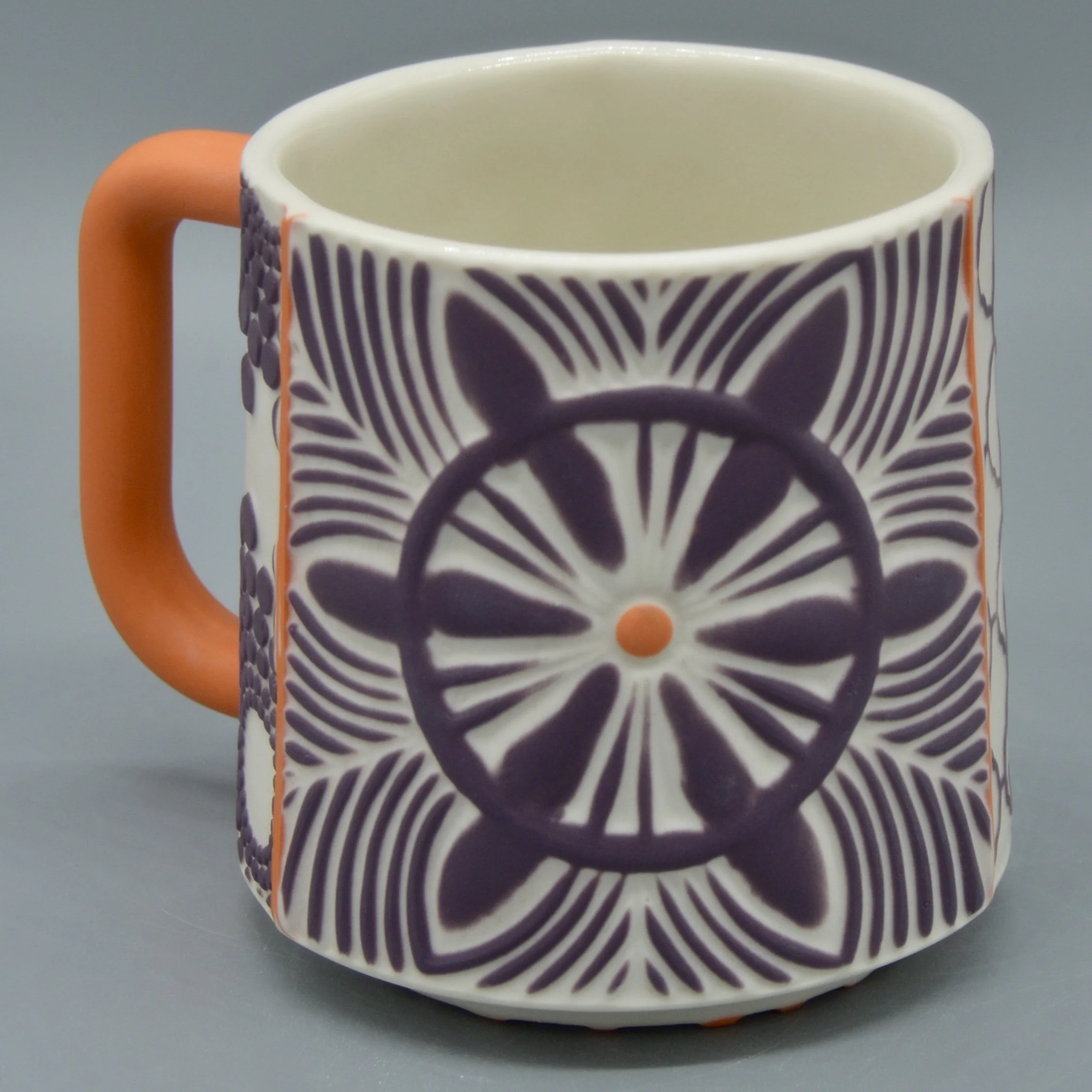 Flower in Purple + Orange