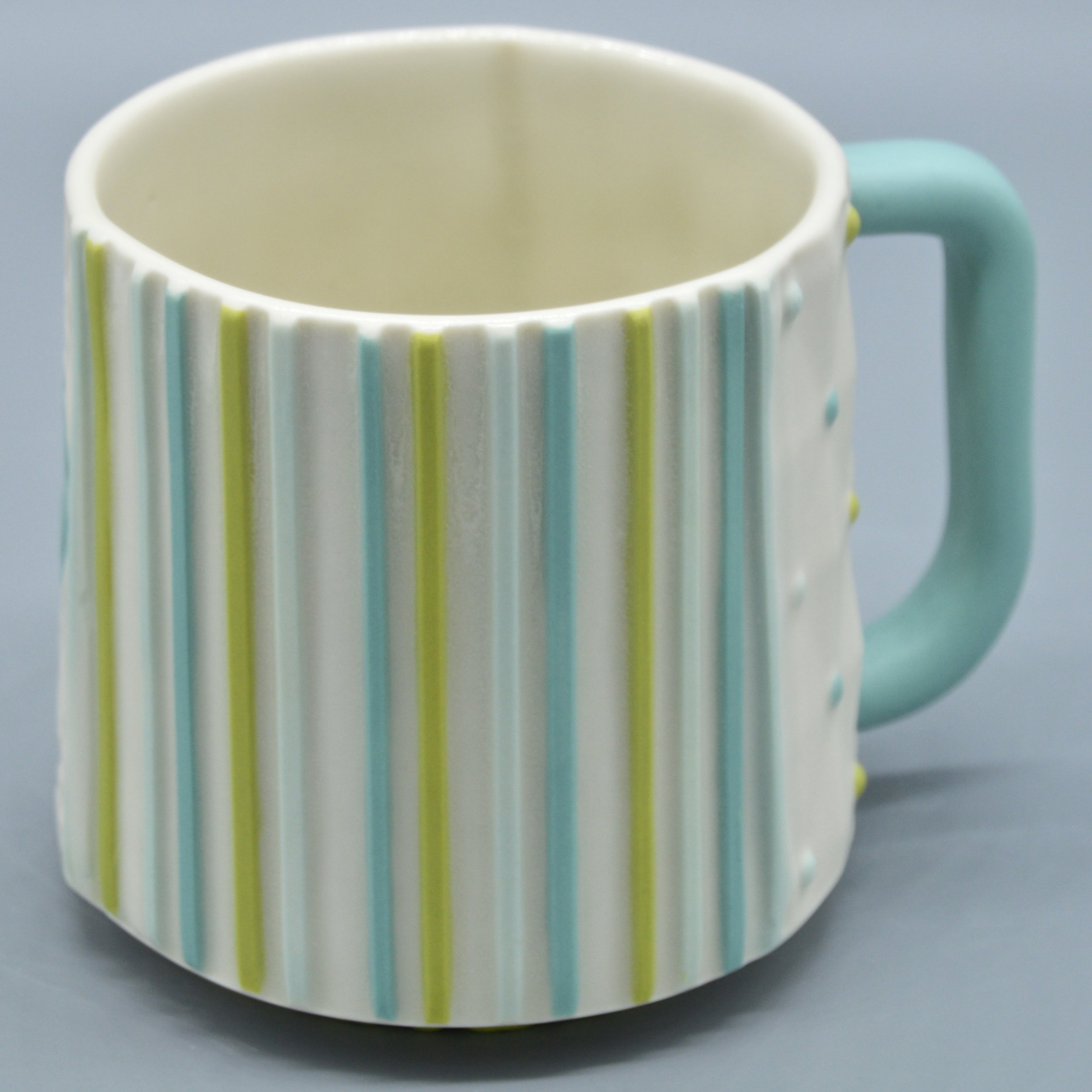 Pinstripe in Turquoise, Light Turquoise, Chartreuse