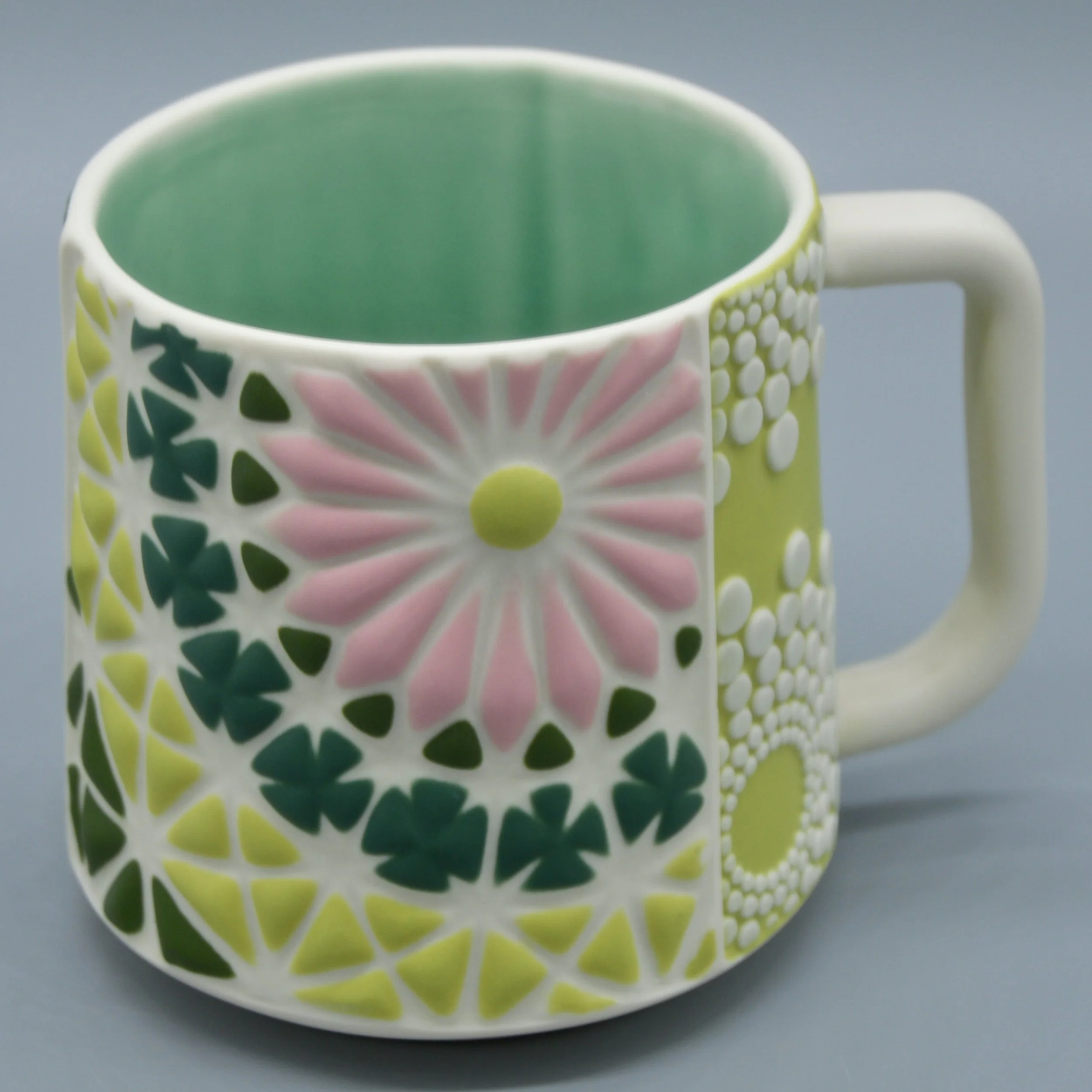 Pink, Jade + Chartreuse Flowerburst