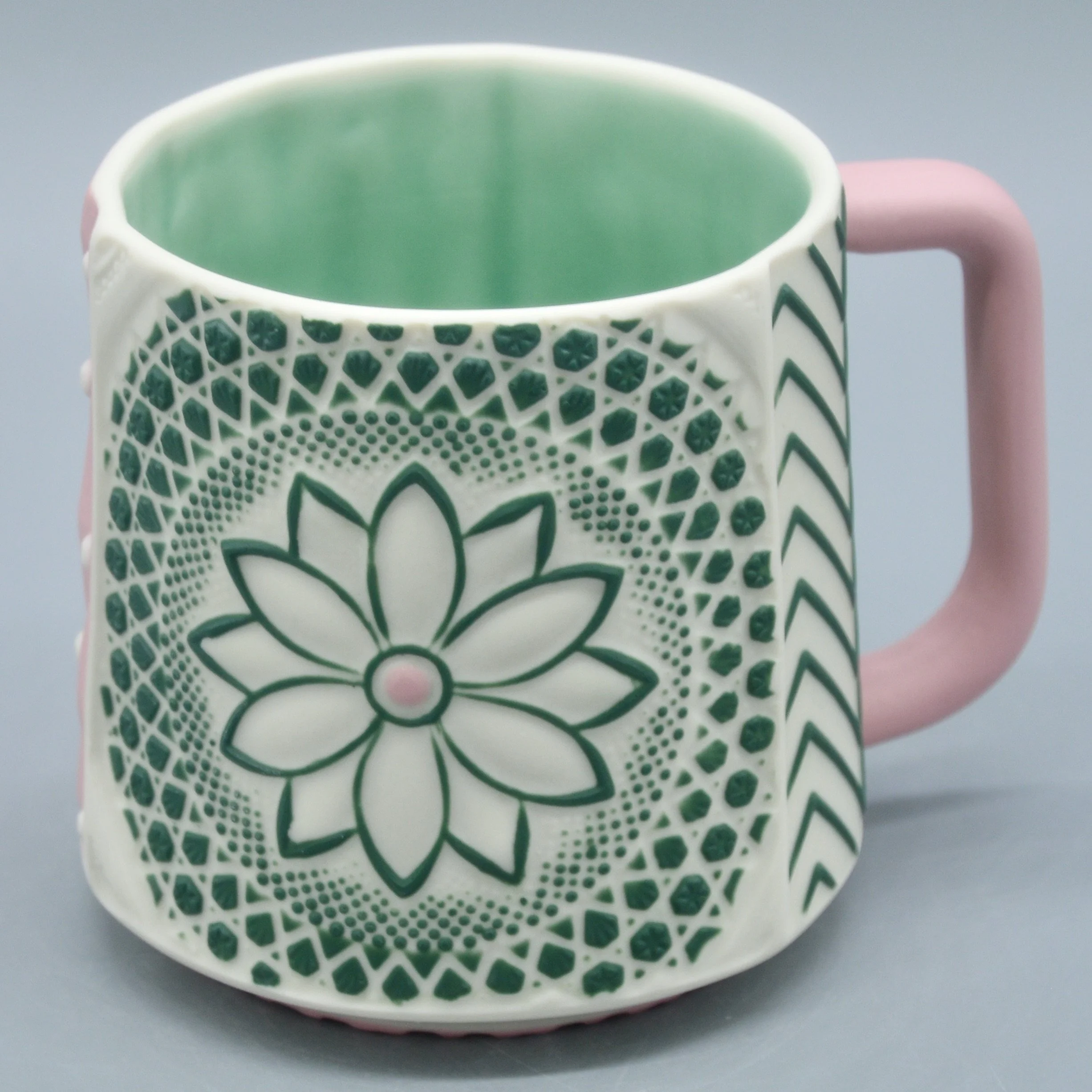 Jade + Pink Flower