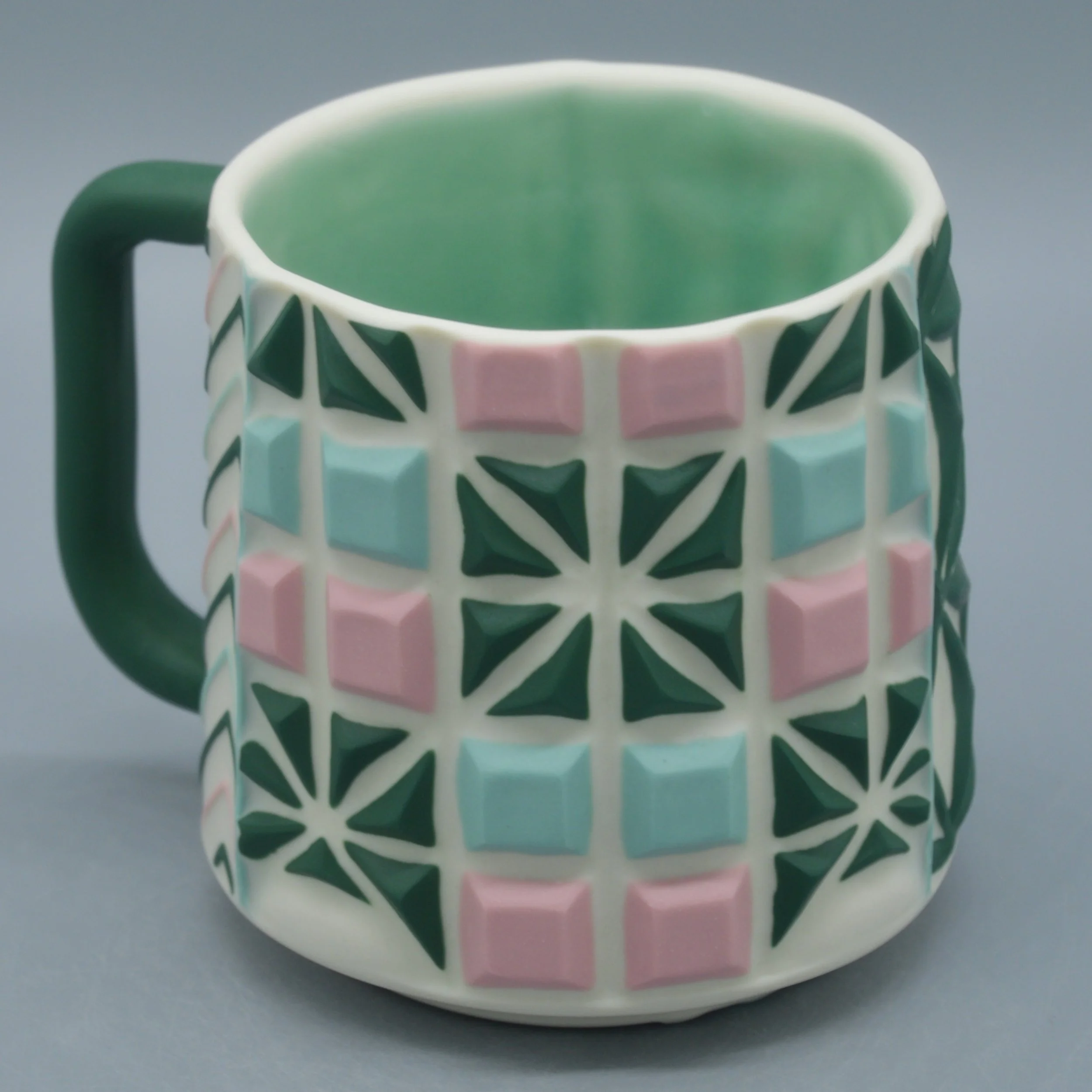 Jade, Pink + Turquoise Blocks