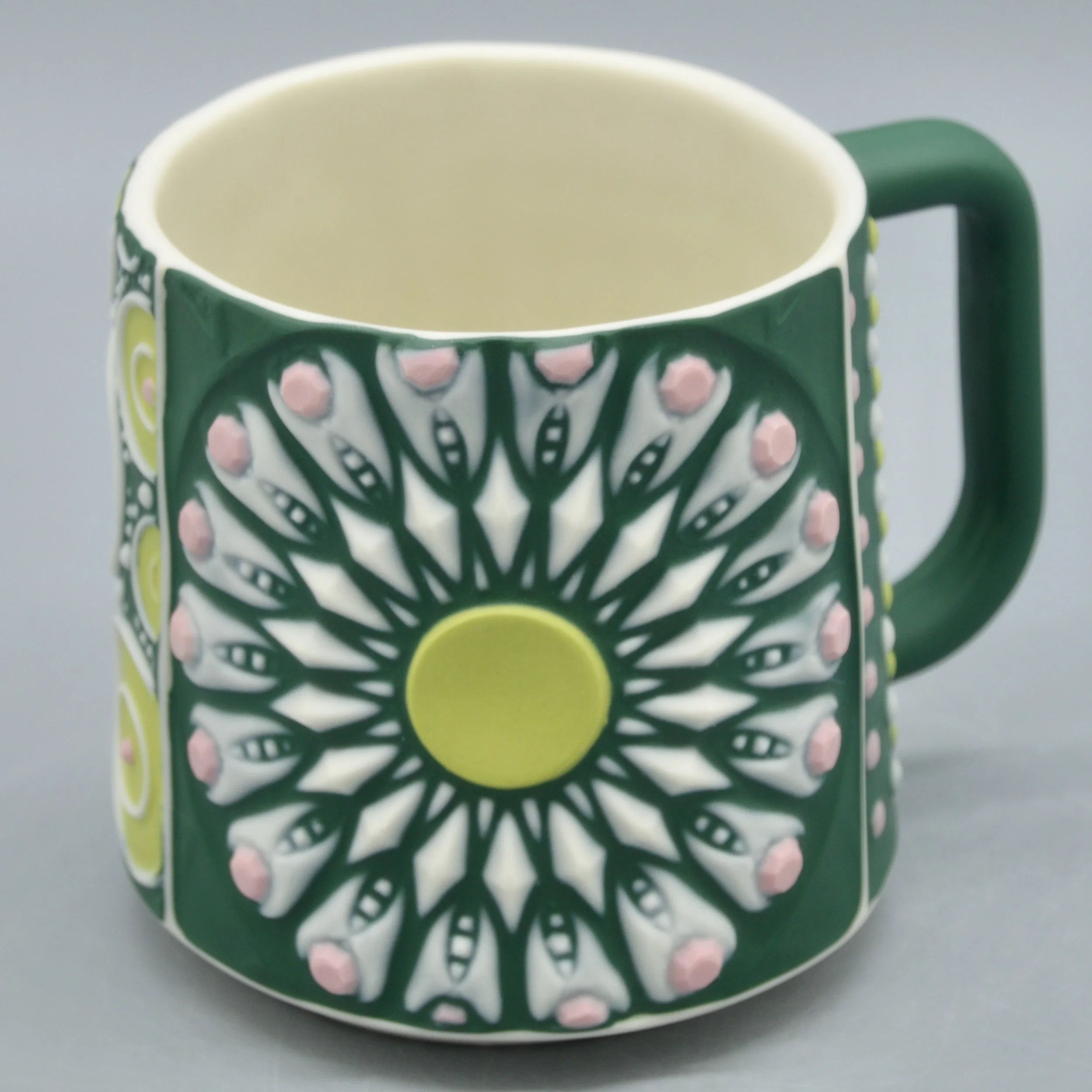 Jade, Chartreuse + Pink Radial
