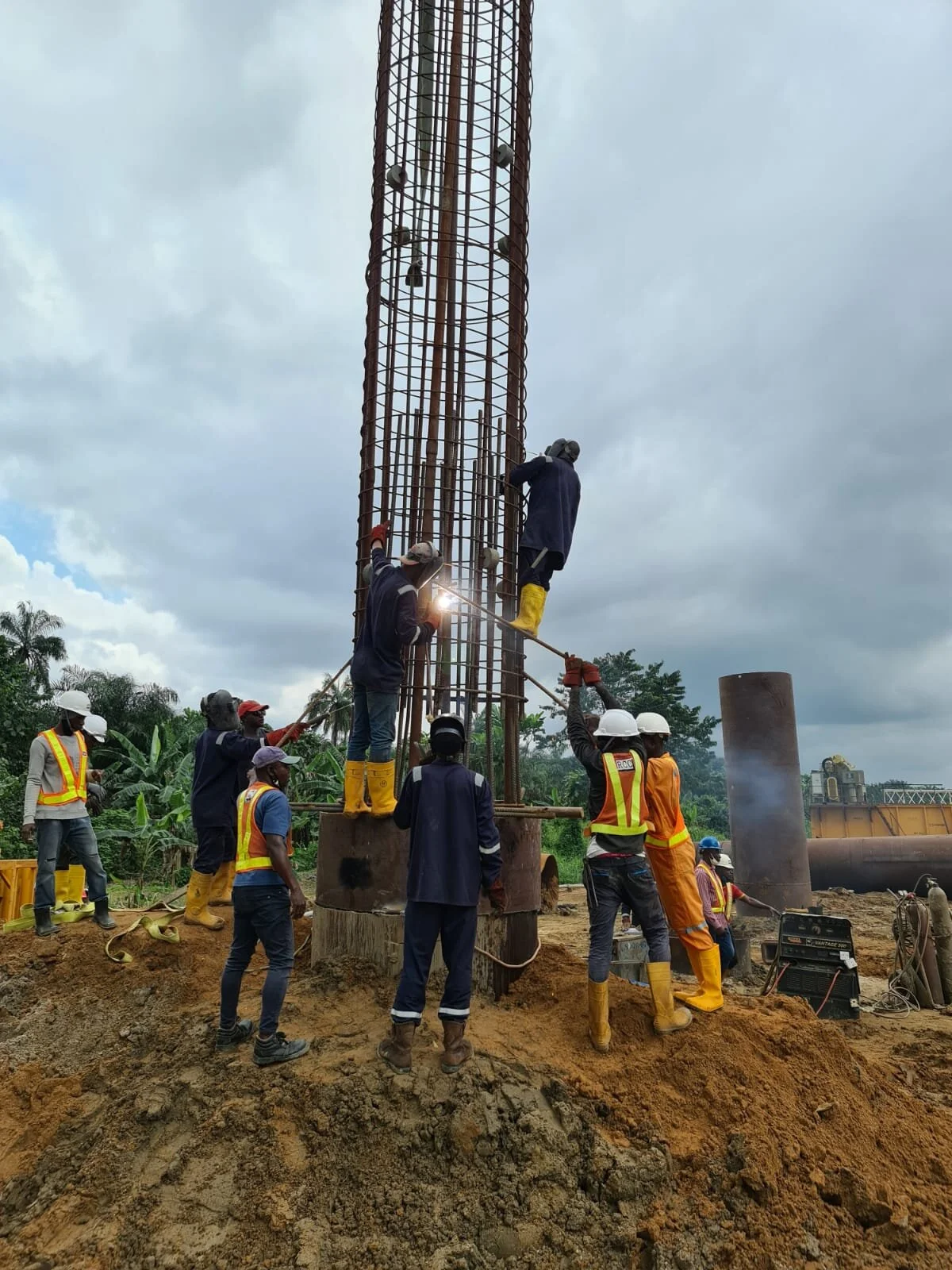 The first pile of the IMO-DOP in Nigeria