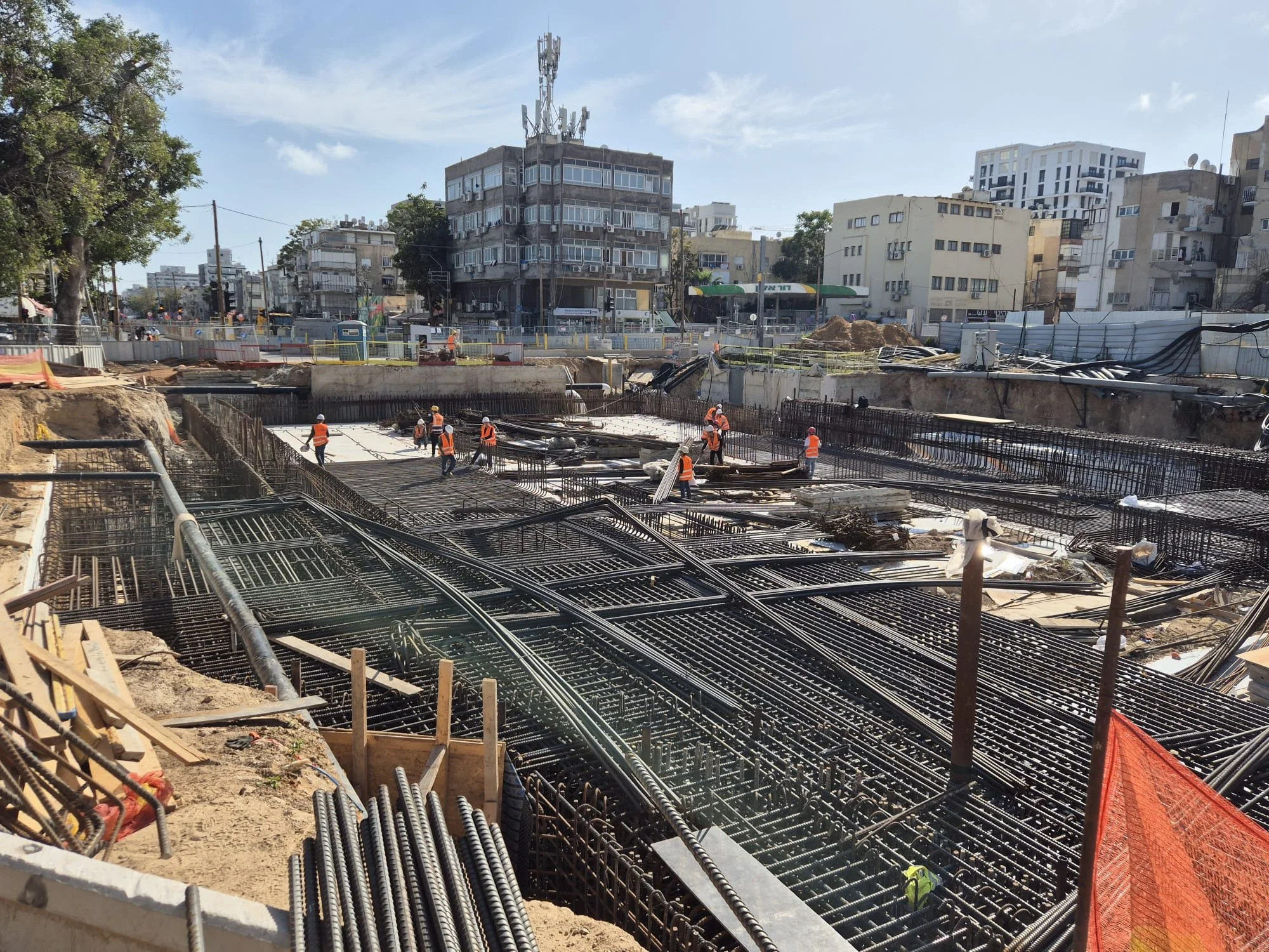 Green Line Light Rail in Tel-Aviv