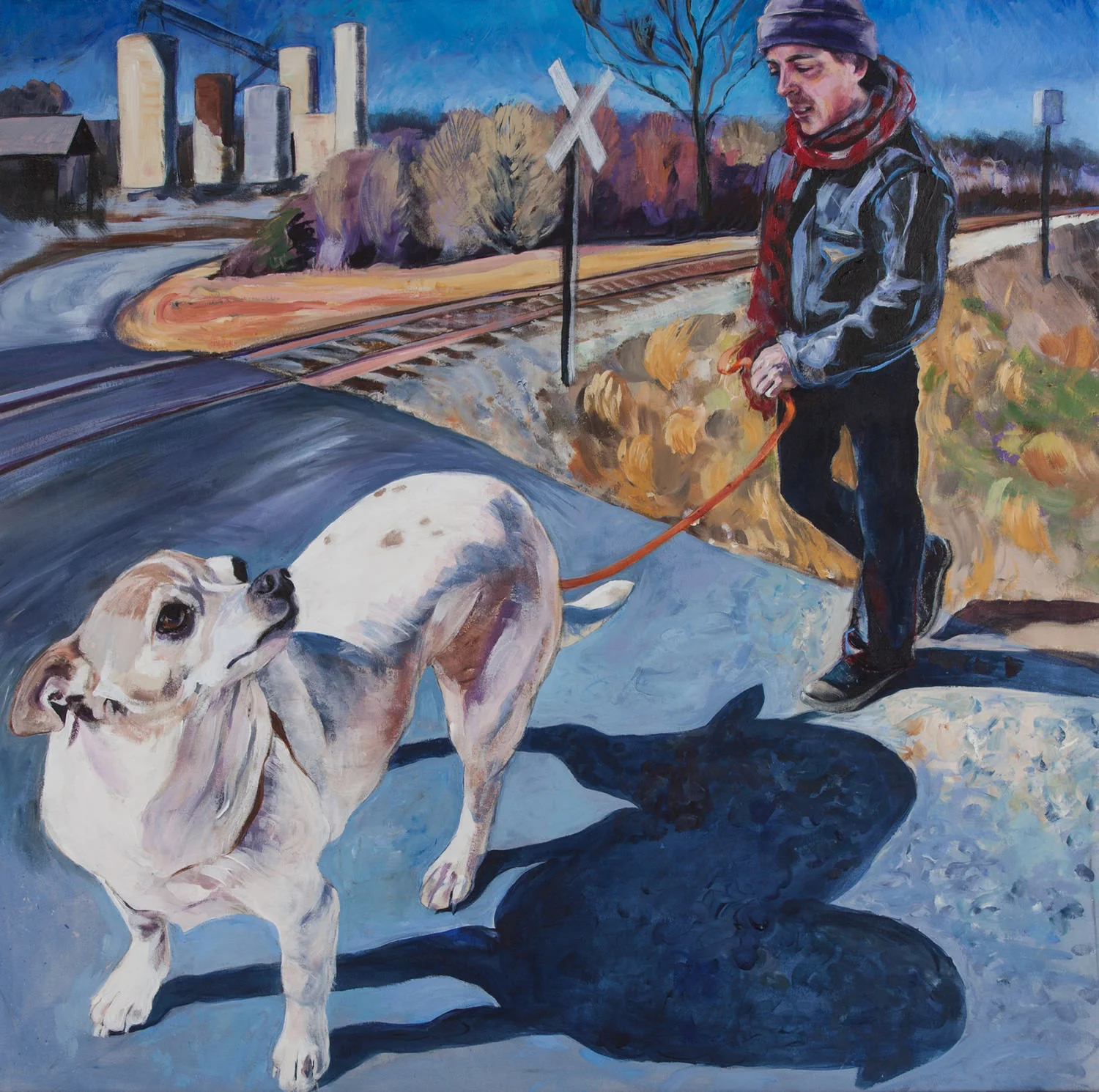 "X-ing" 2015 48" x 48" acrylic on canvas