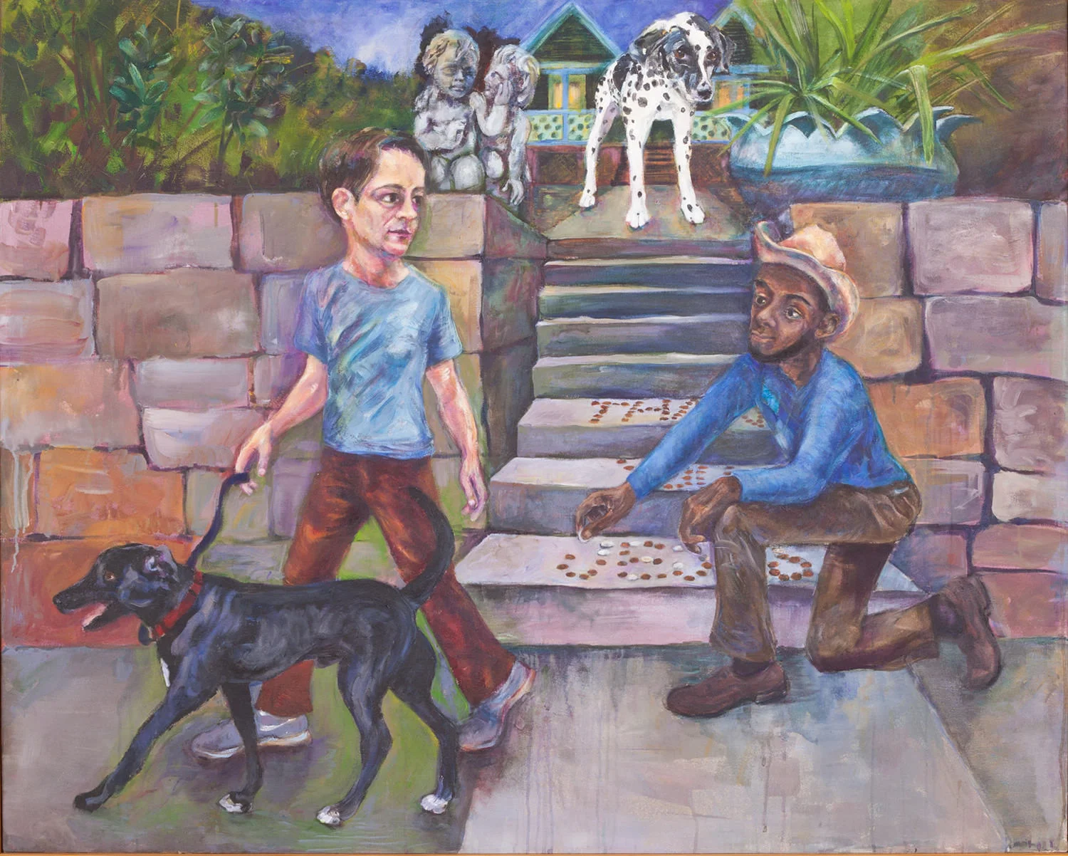 Aubrey's Altar 2010 48" x 60" acrylic on canvas