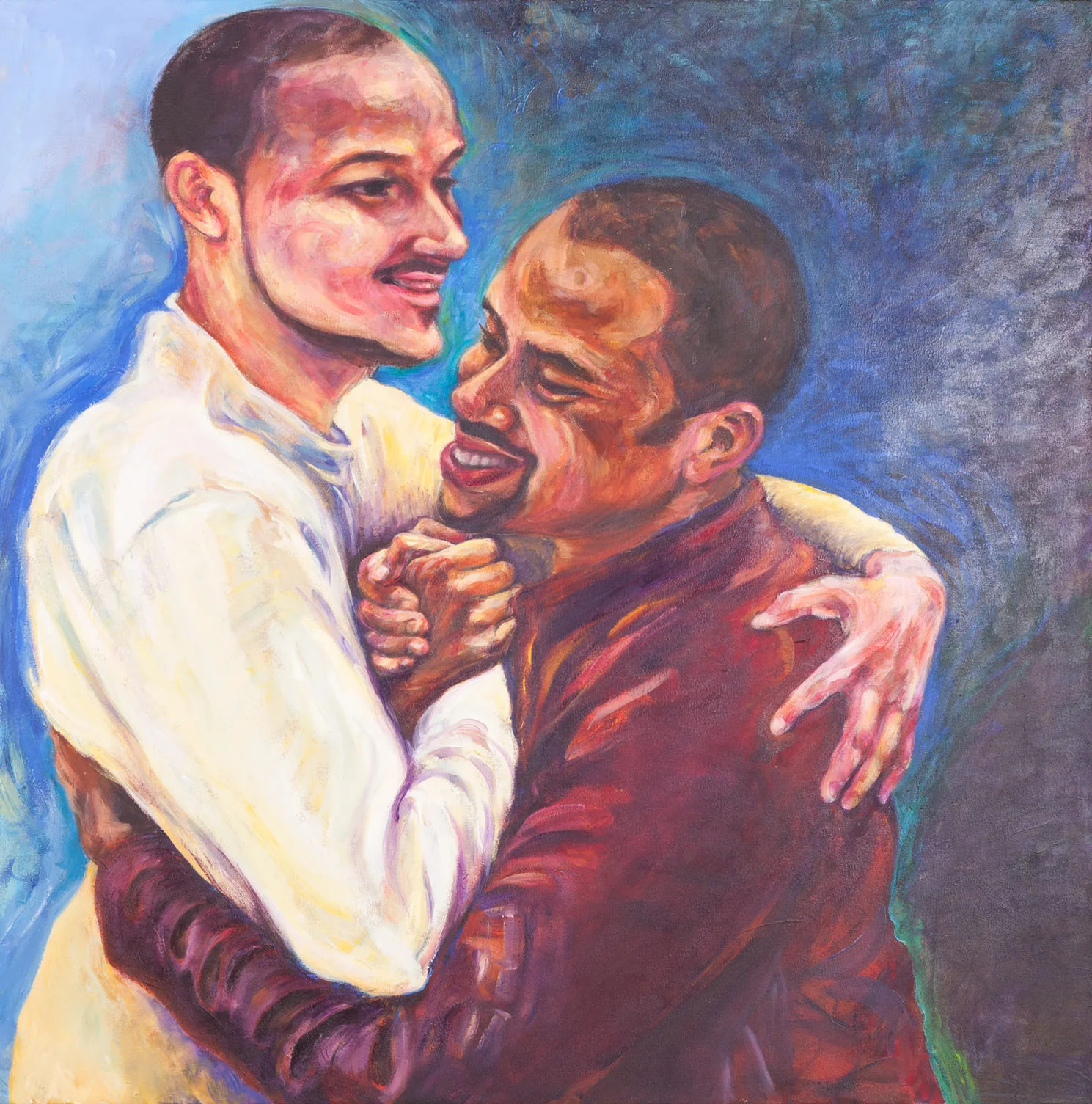 Matt and Polo 2011 48" x 48" acrylic on canvas