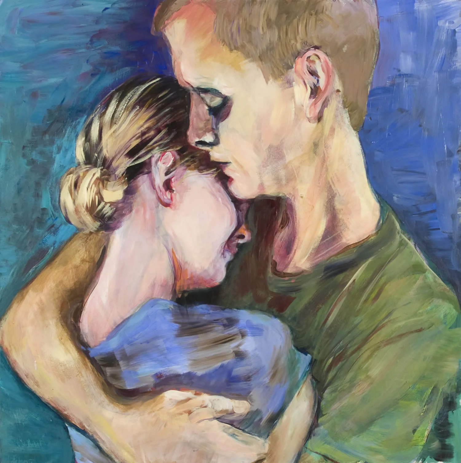 Rob and Em 2008 24" x 24" acrylic on panel