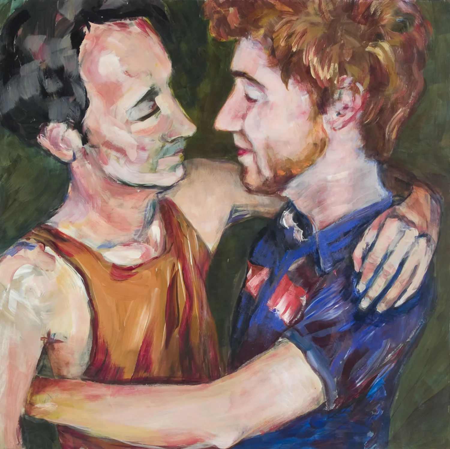 Brian and Darin 2008 24" x 24" acrylic on panel