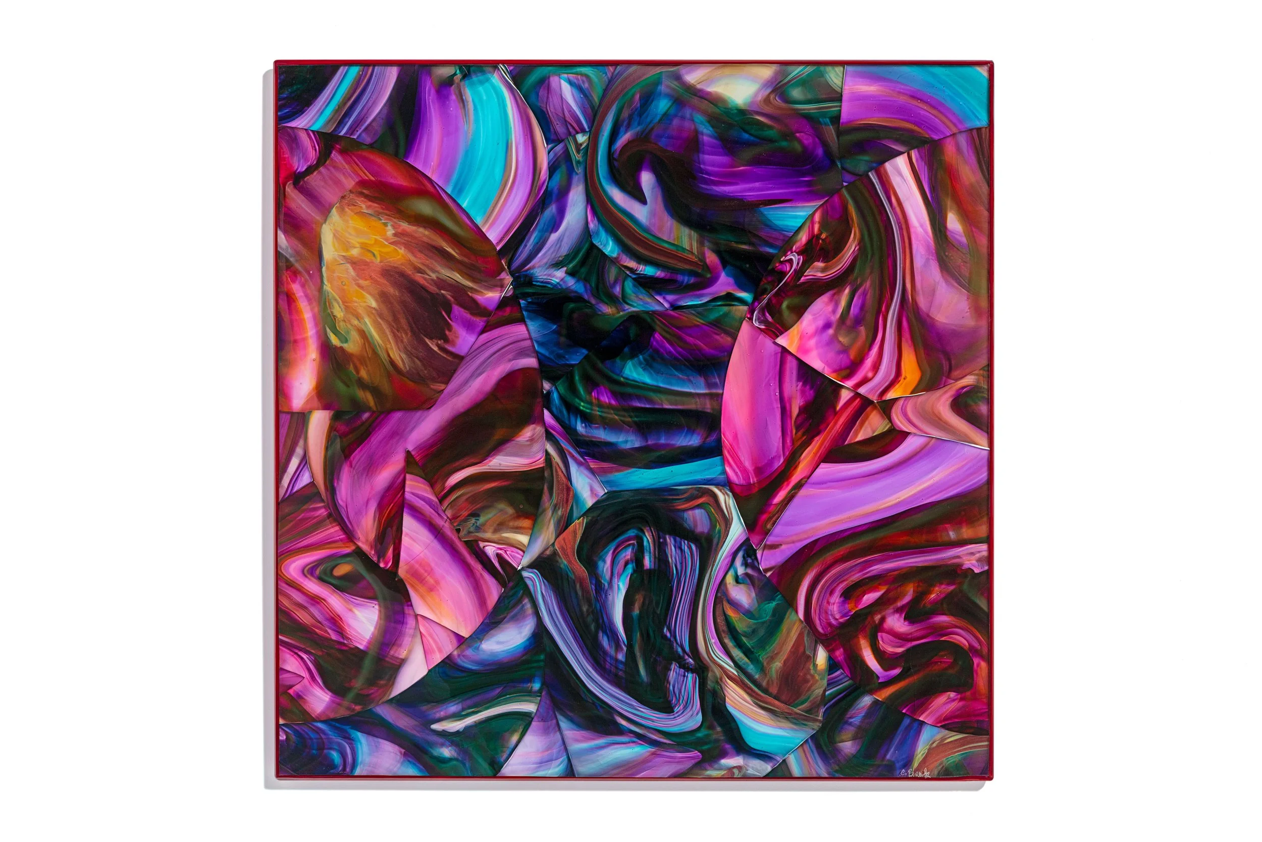  Blown and Kiln-Formed Glass  30 × 30 x .25 Inches 