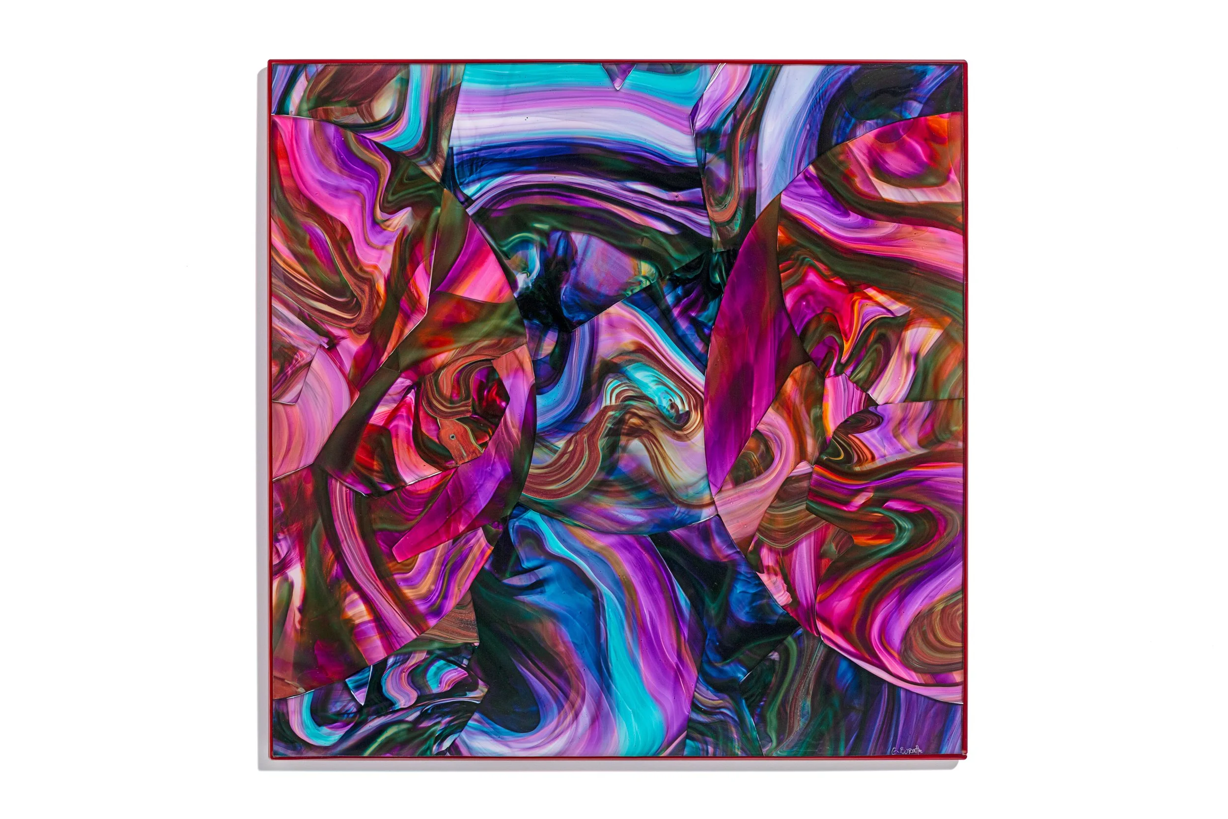  Blown and Kiln-Formed Glass  30 × 30 x .25 Inches 