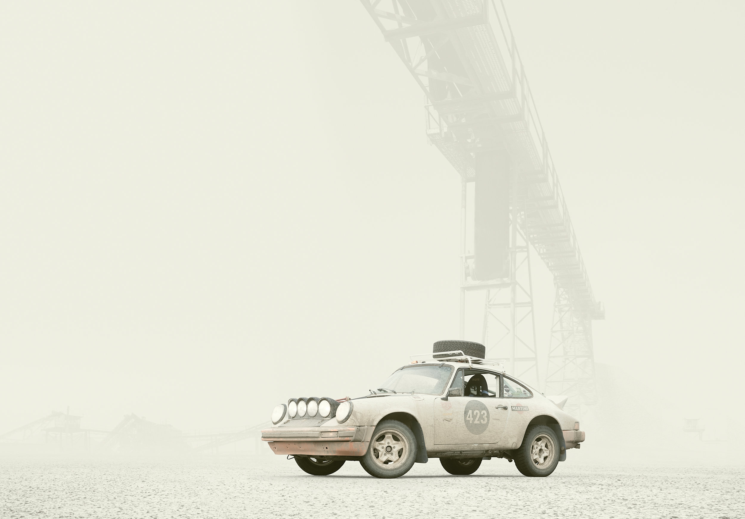 The 1978 PORSCHE SC SAFARI made its debut at the 1978 East Africa Rally, arguably one of the toughest offroad races in the world. Deserts, insane heat, and the occasional elephant, it was not for the weak of car or sane of driver. And although the 911 Safari didn’t win (after damaging its suspension, it hobbled across the finish line in a lowly second place), it proved beyond a shadow of a doubt how crazy tough these 911’s really were. You see, apart from a raised suspension, adding off-road tires, extra headlights and a roll-cage, this was a straight-off-of-the-assembly-line model. Pretty damn amazing.