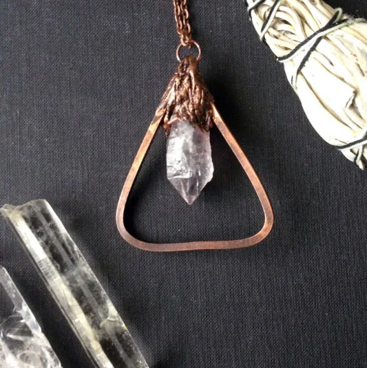 AMETHYST FIRE ELEMENTAL COPPER NECKLACE