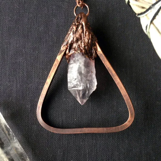 AMETHYST FIRE ELEMENTAL COPPER NECKLACE
