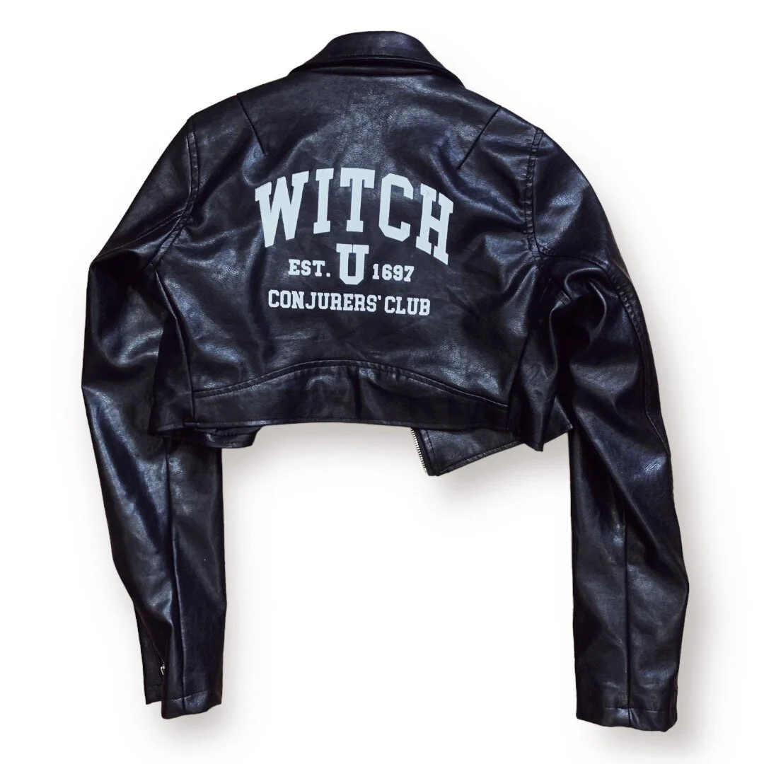 WITCH U CONJURER’s CLUB- Vegan Leather Moto Jacket