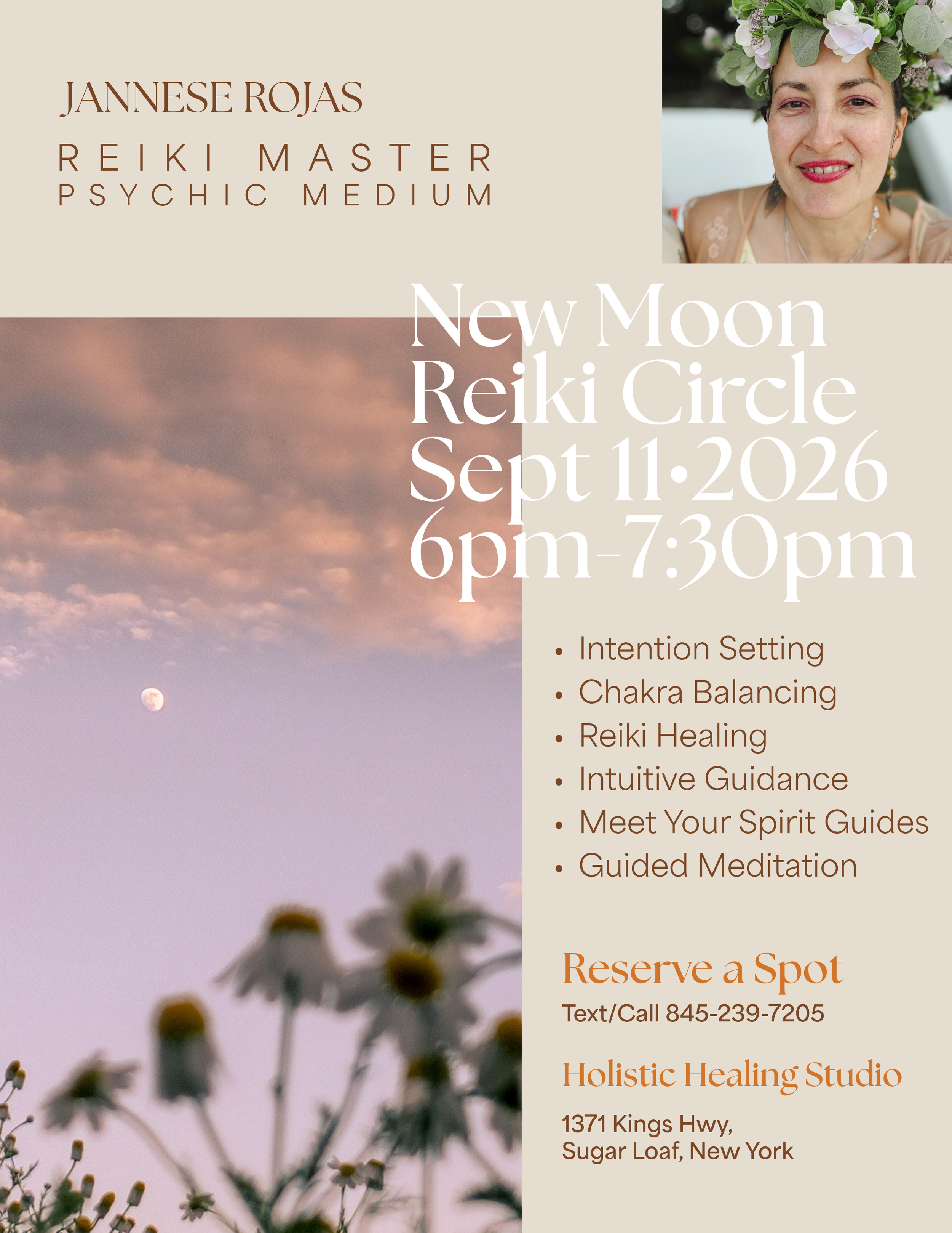 New Moon Reiki Circle: Healing, Intention &amp; Spirit Guide Meditation