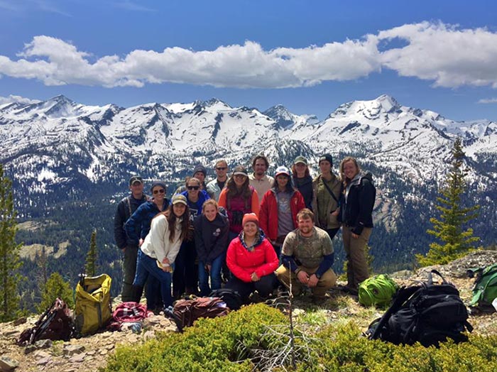 Group picture from the top of the butte (about 7100 ft!)