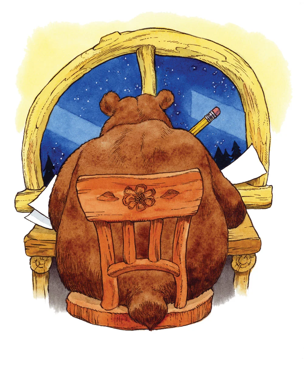 He wrote about a cuddly little bear.