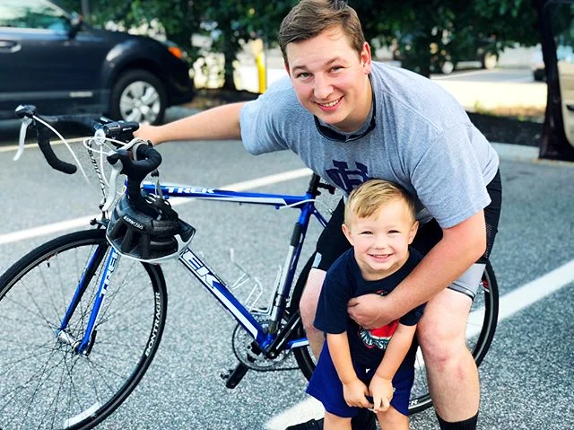 Grateful my son has a father who builds him up. Today, my husband begins a 160+ mile bike ride in the Pan Mass Challenge. Heβs dedicated his ride and fundraising to a colleague suffering from an aggressive high-grade pancreatic neuroendocrine carcinoma - she was diagnosed the same week she gave birth to her second child. Help my hard working guy build her up today! If you are able to donate, follow the link in my profile, or the following link: http://profile.pmc.org/JM0952