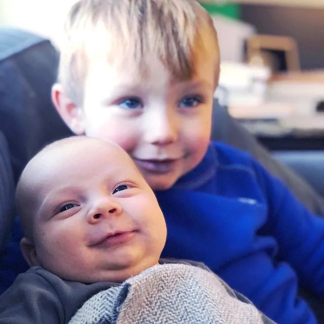 I took about a ten thousand photos to capture that precious little hint of a smile π #mymikeymax