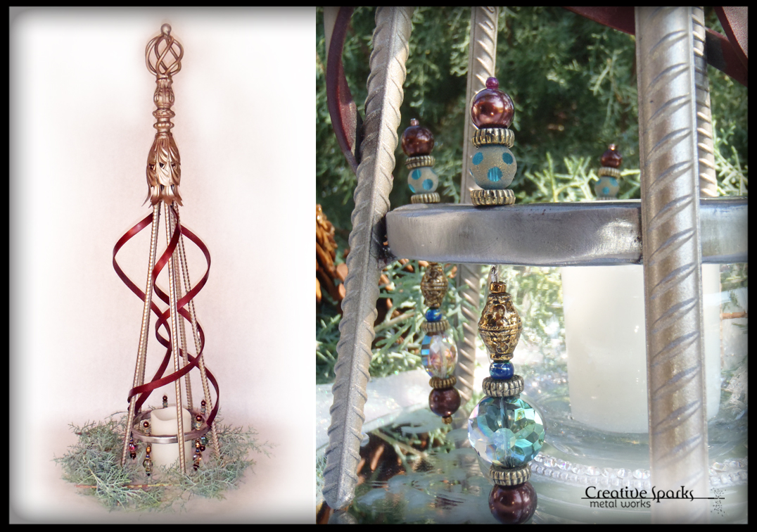 Tabletop Christmas Trees by Creative Sparks Metal Works
