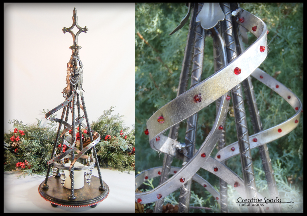 Tabletop Christmas Trees by Creative Sparks Metal Works