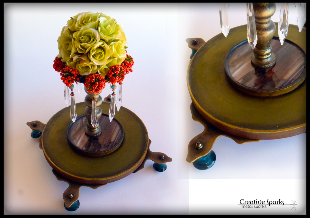 Floral Centerpiece by Creative Sparks Metal Works