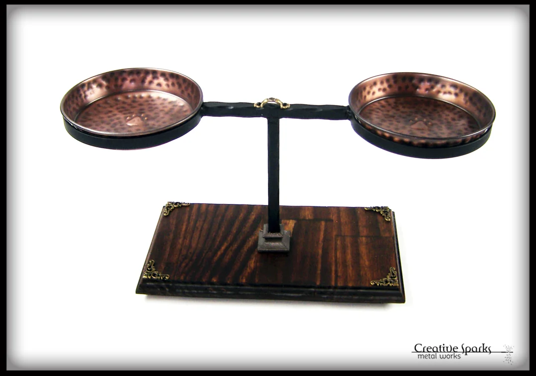 Small Elevated Pet Feeder by Creative Sparks Metal Works