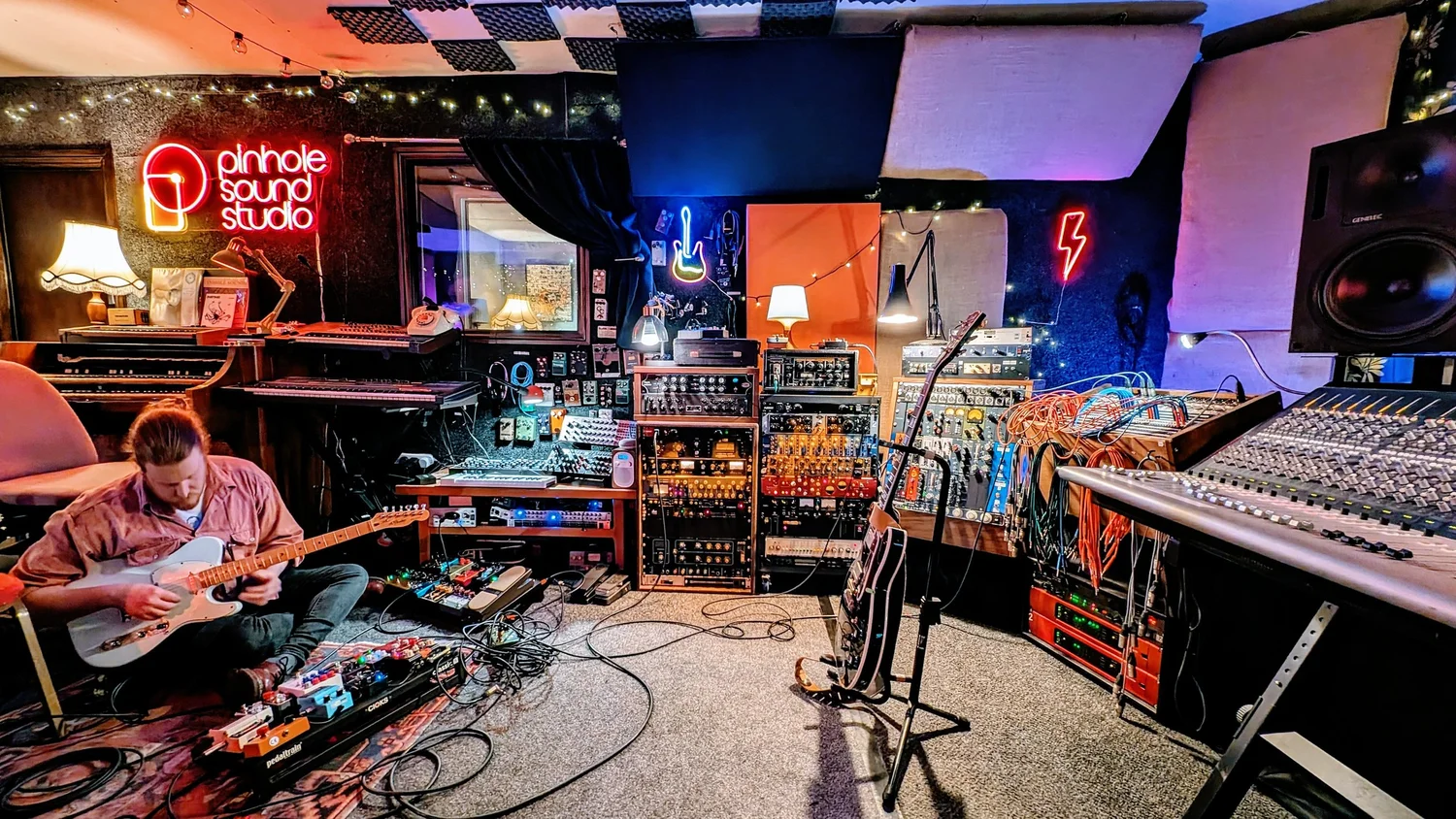 Inside Pinhole Sound Studio in Manchester