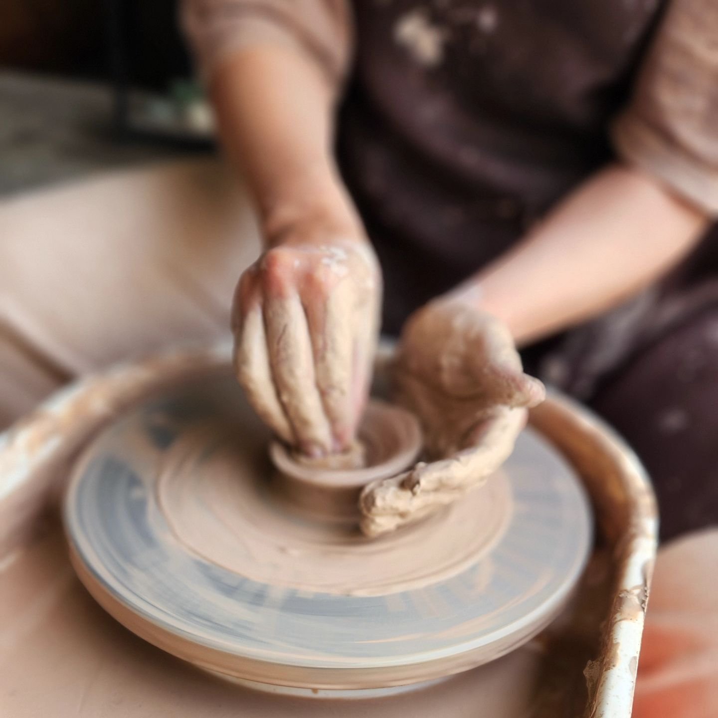 RESPECT. I have always been obsessed with handmade ceramics, but now I have a newly found admiration for the skill these artists have. I attended a workshop at @botanica_home in San Diego with my friend (pictured here) on wheel throwing. It was SO HA
