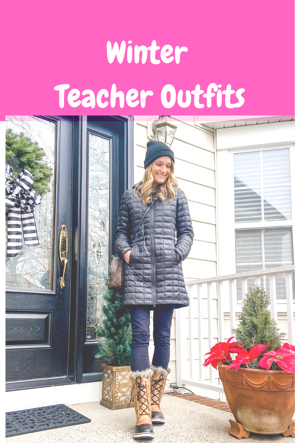 navy blue dress for baby girl Winter Teacher Outfits — Miss Stylish Teacher