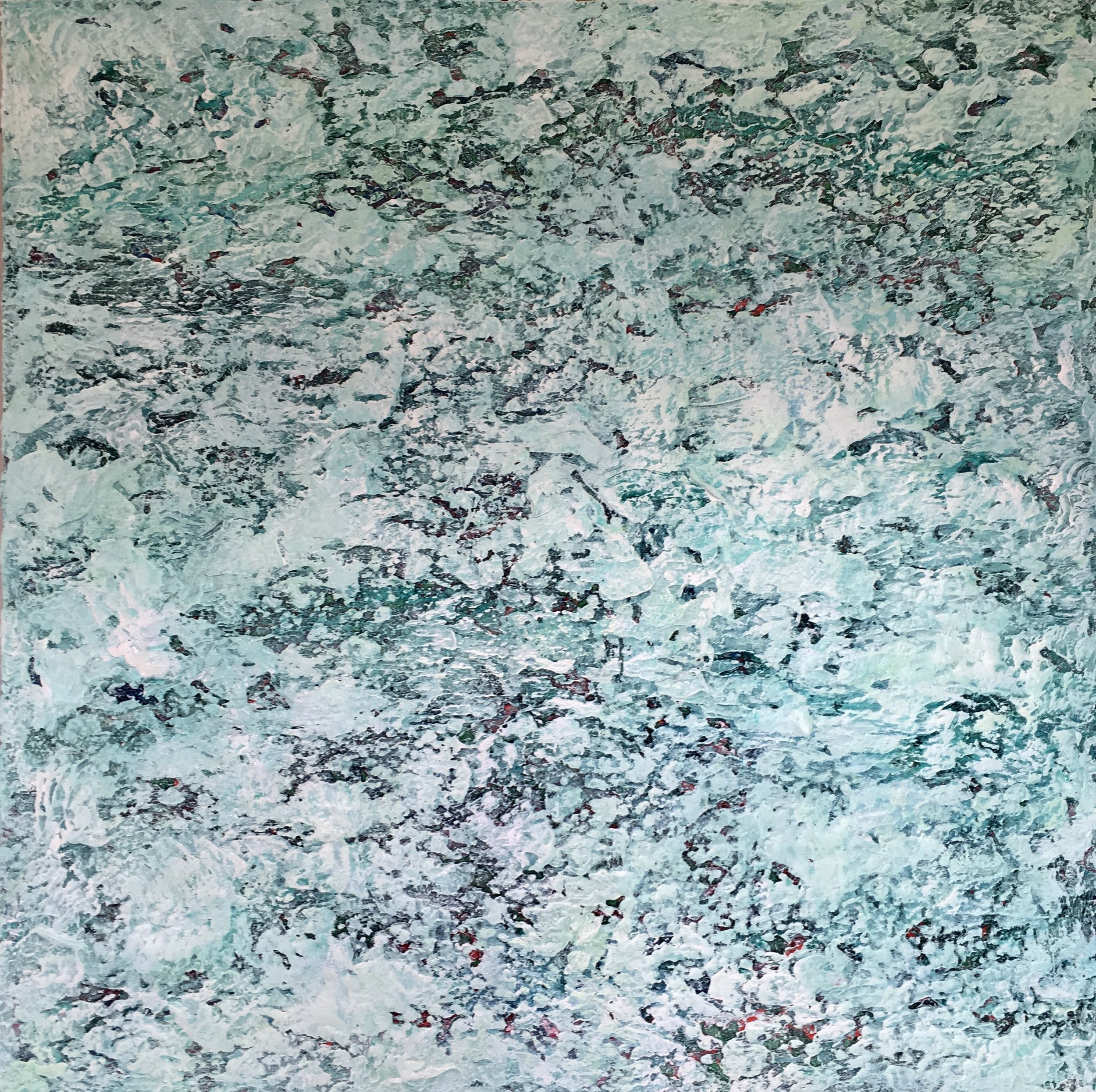 Berg (2018), acrylic on canvas, 100x100cm