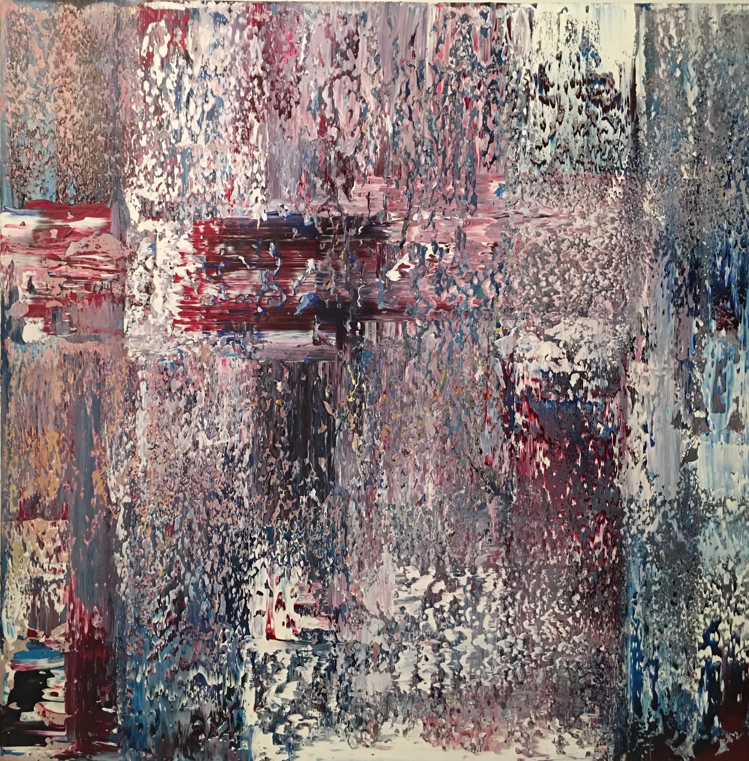 Untitled (2017), acrylic on canvas, 120x120cm