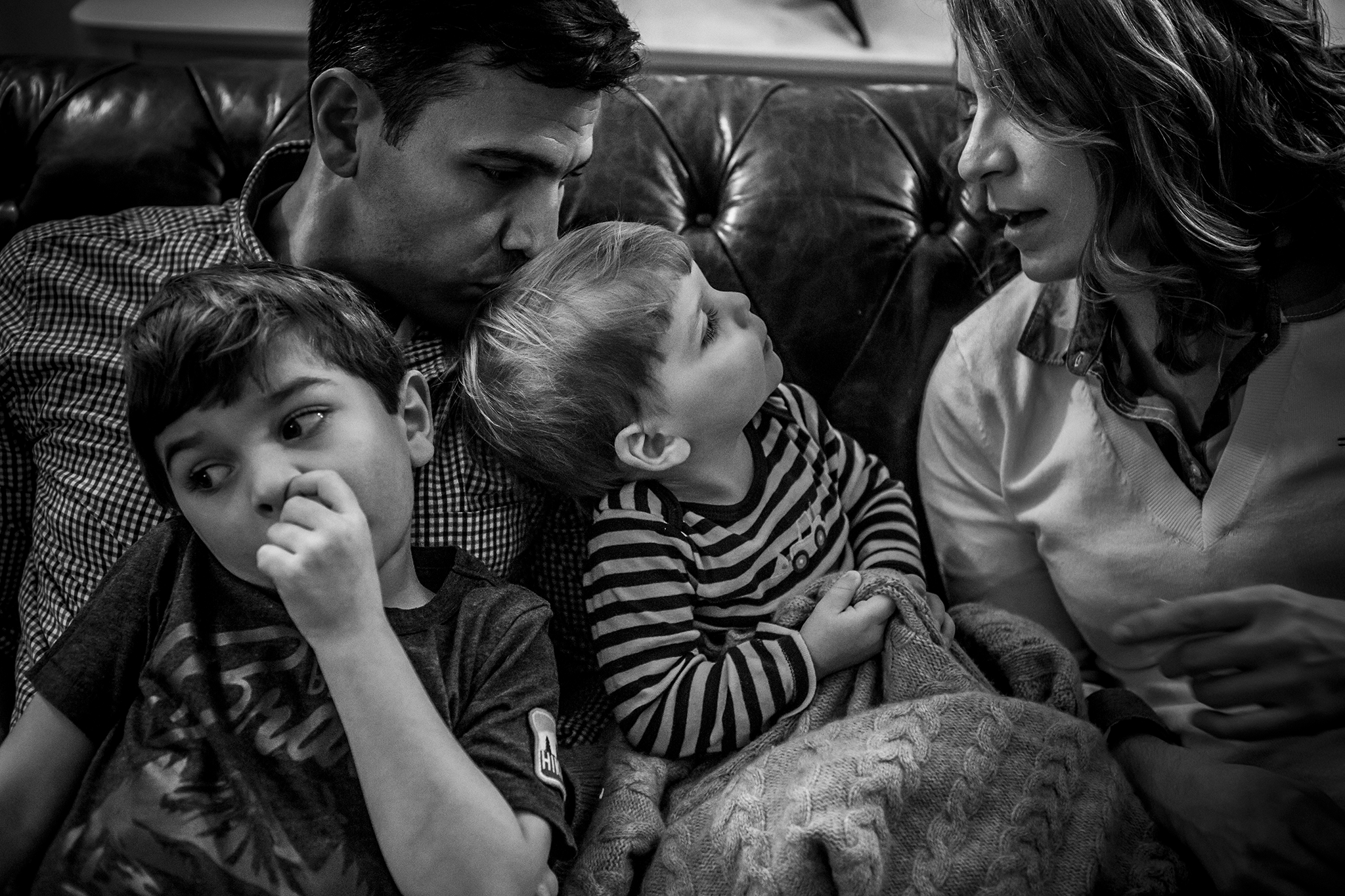 Black And White Family Photoshoot